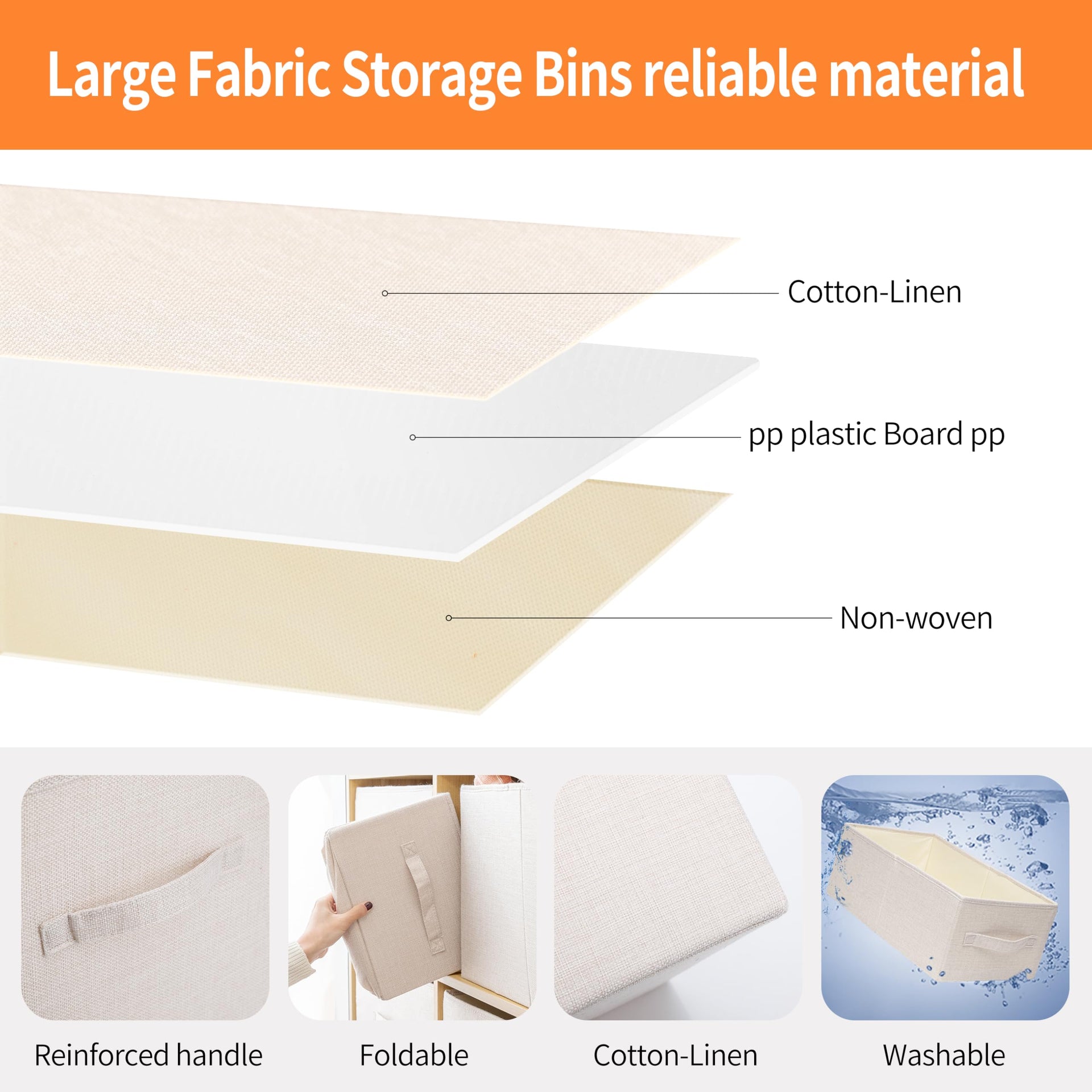 Linen Folding Storage Bins