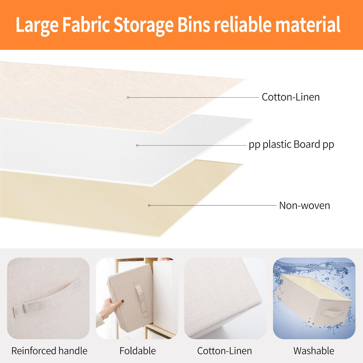 Linen Folding Storage Bins