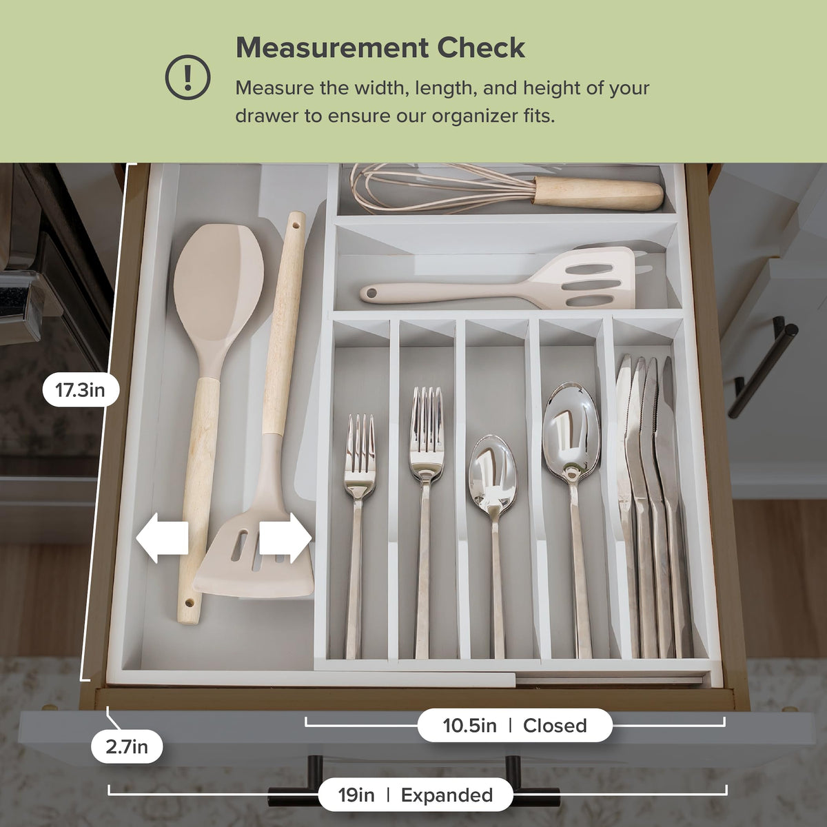Silverware & Utensil Drawer Organizer