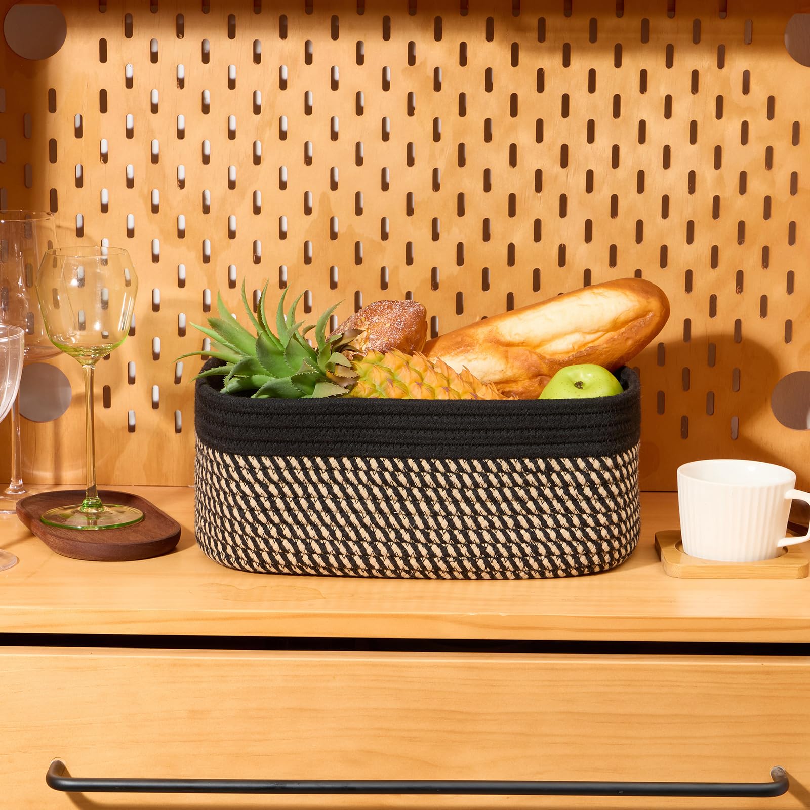 Small Storage Baskets for Organizing (4 Count)