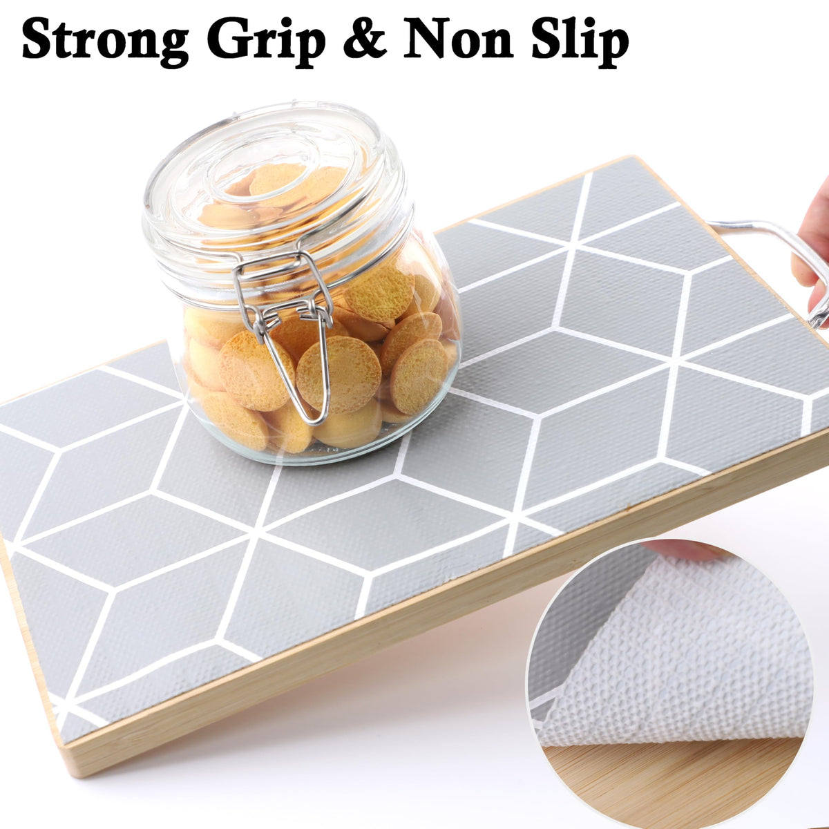 Shelf Cabinet Liner 10 Inch Wide X 20 Ft Waterproof Kitchen Cabinet Drawer Paper Mat Non Slip Pantry Cupboard Closet Liners Non Adhesive Liner for Bathroom Dresser Refrigerator Under Sink (20 Foot)