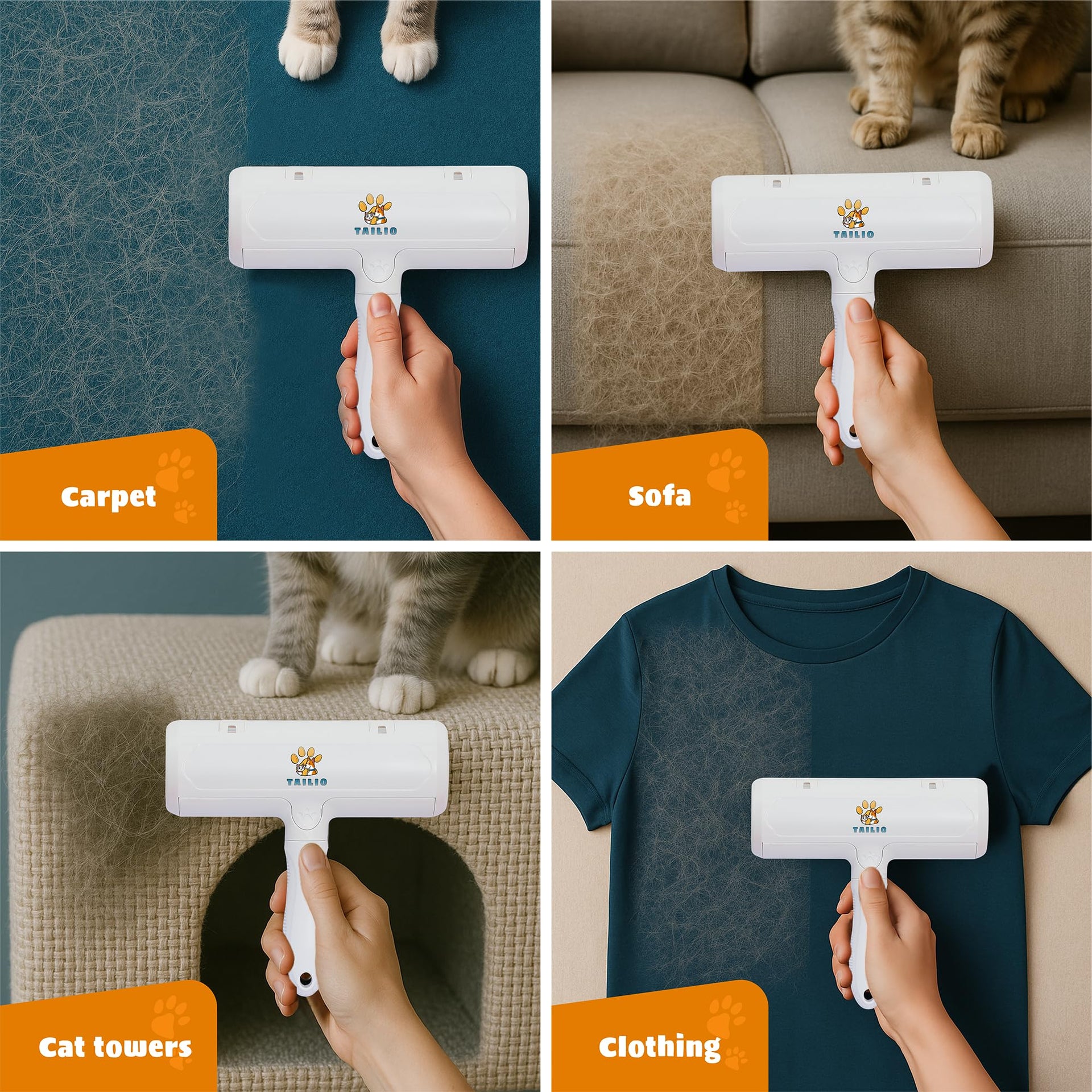 Pet Hair Remover with Fur Collector