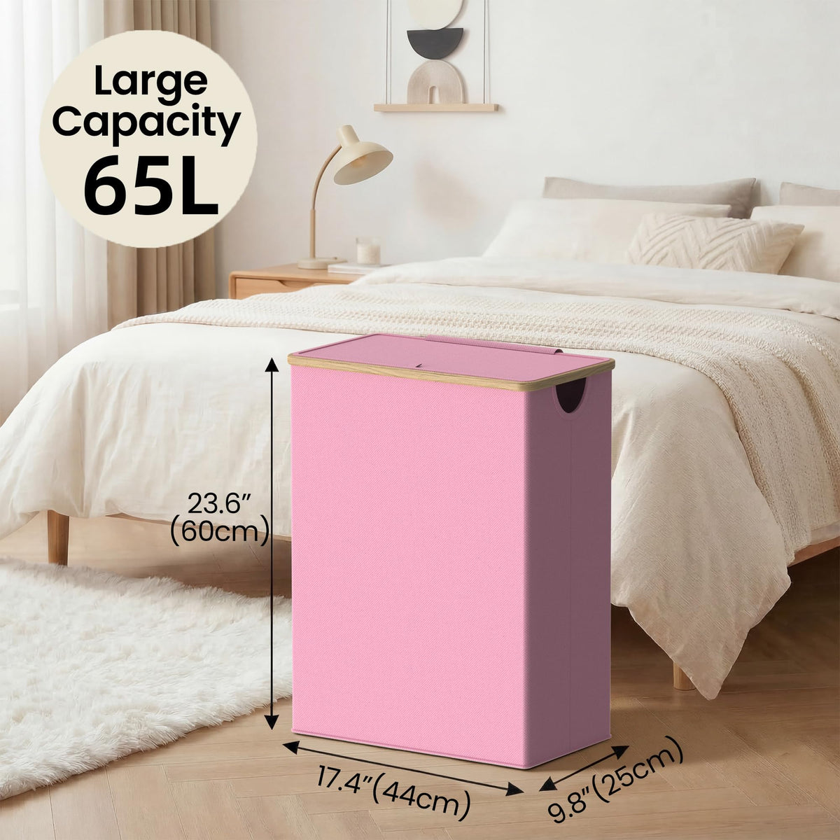 Slim Laundry Basket with Lid