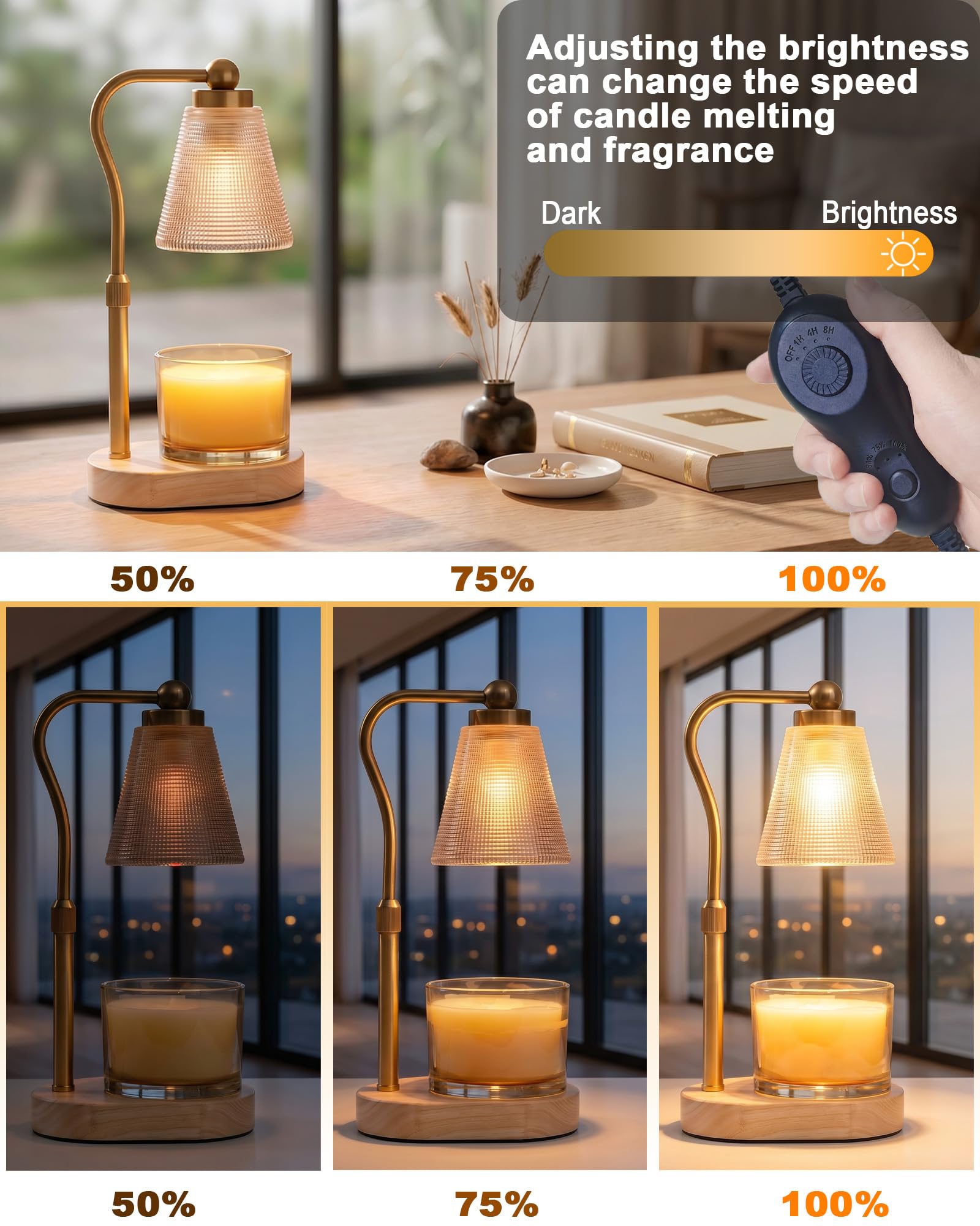 Candle Warmer Lamp with Timer