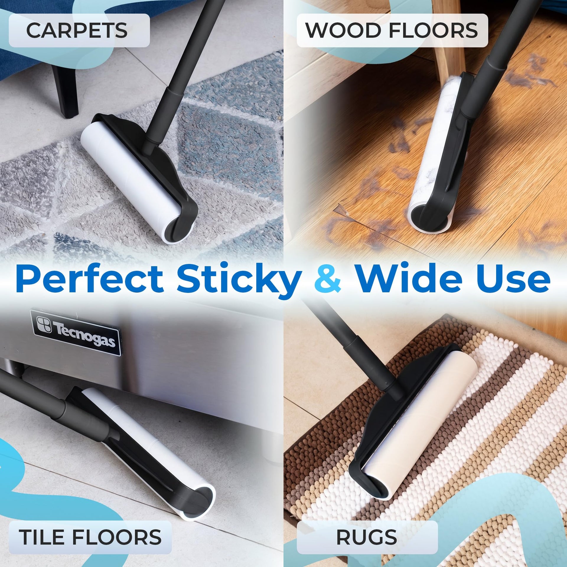 Large Lint Roller with 3 Refills (360 Count)