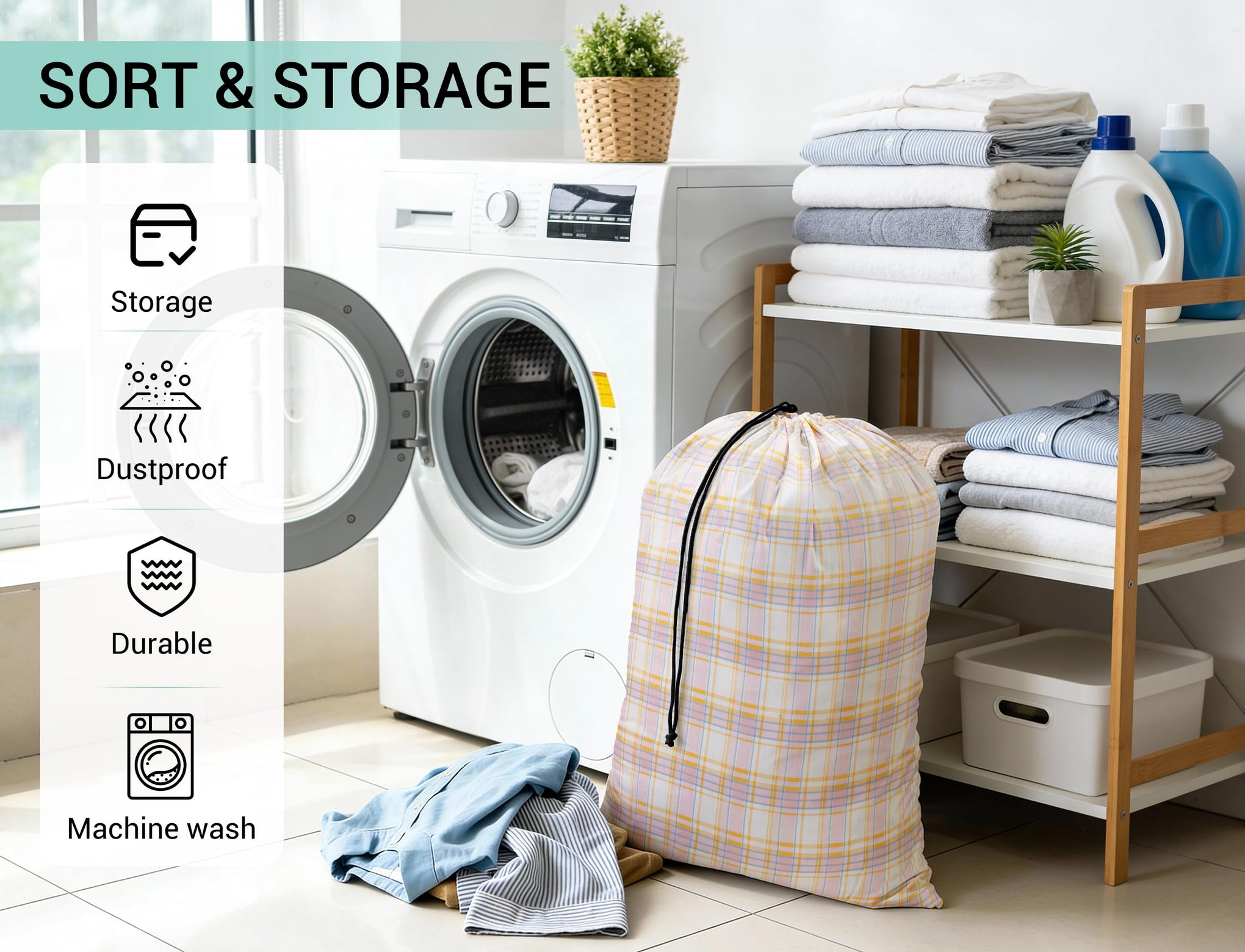 Bulk Travel Laundry Bag (24 Count)