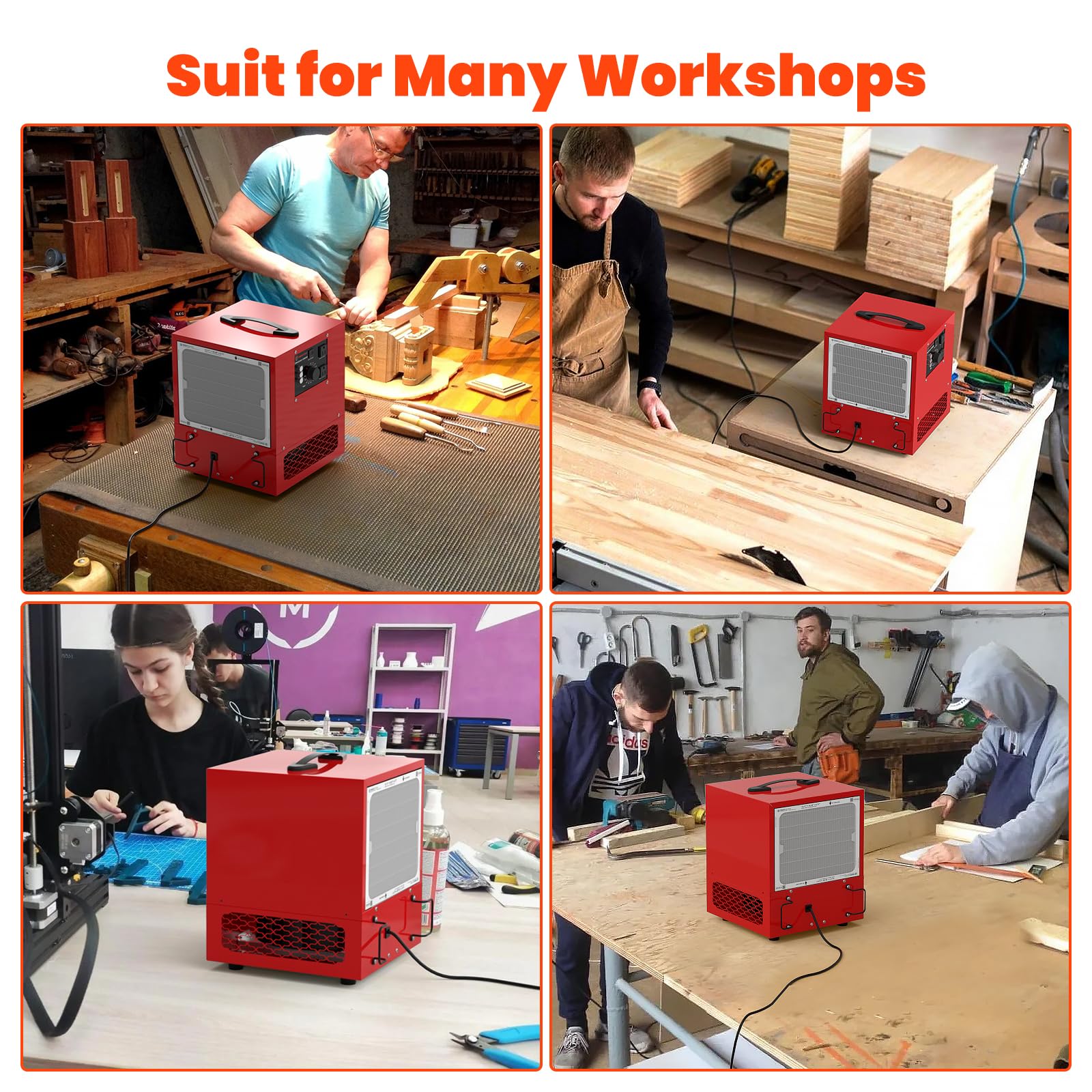 Tabletop Dust Collector with Dual
