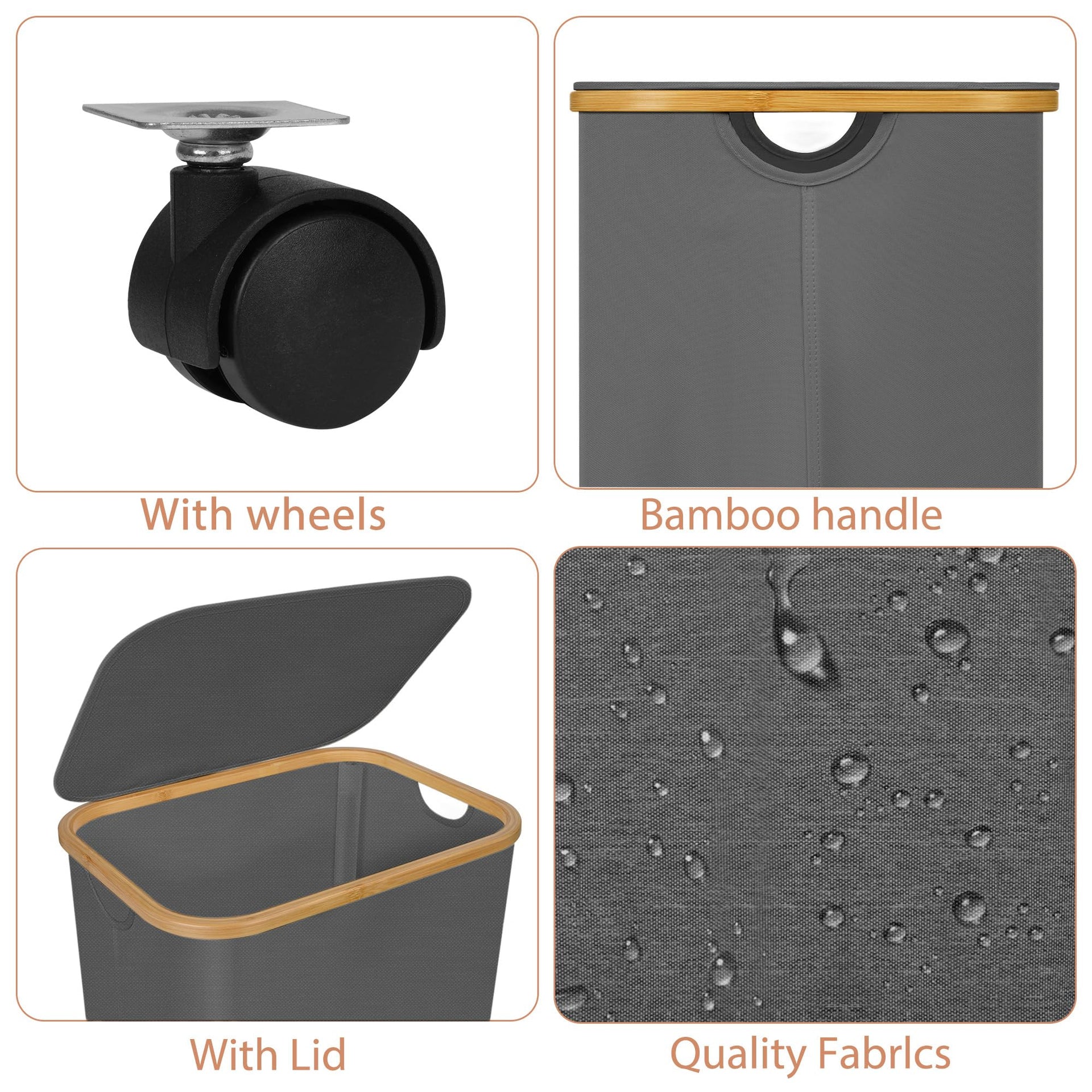 Laundry Basket with Wheels