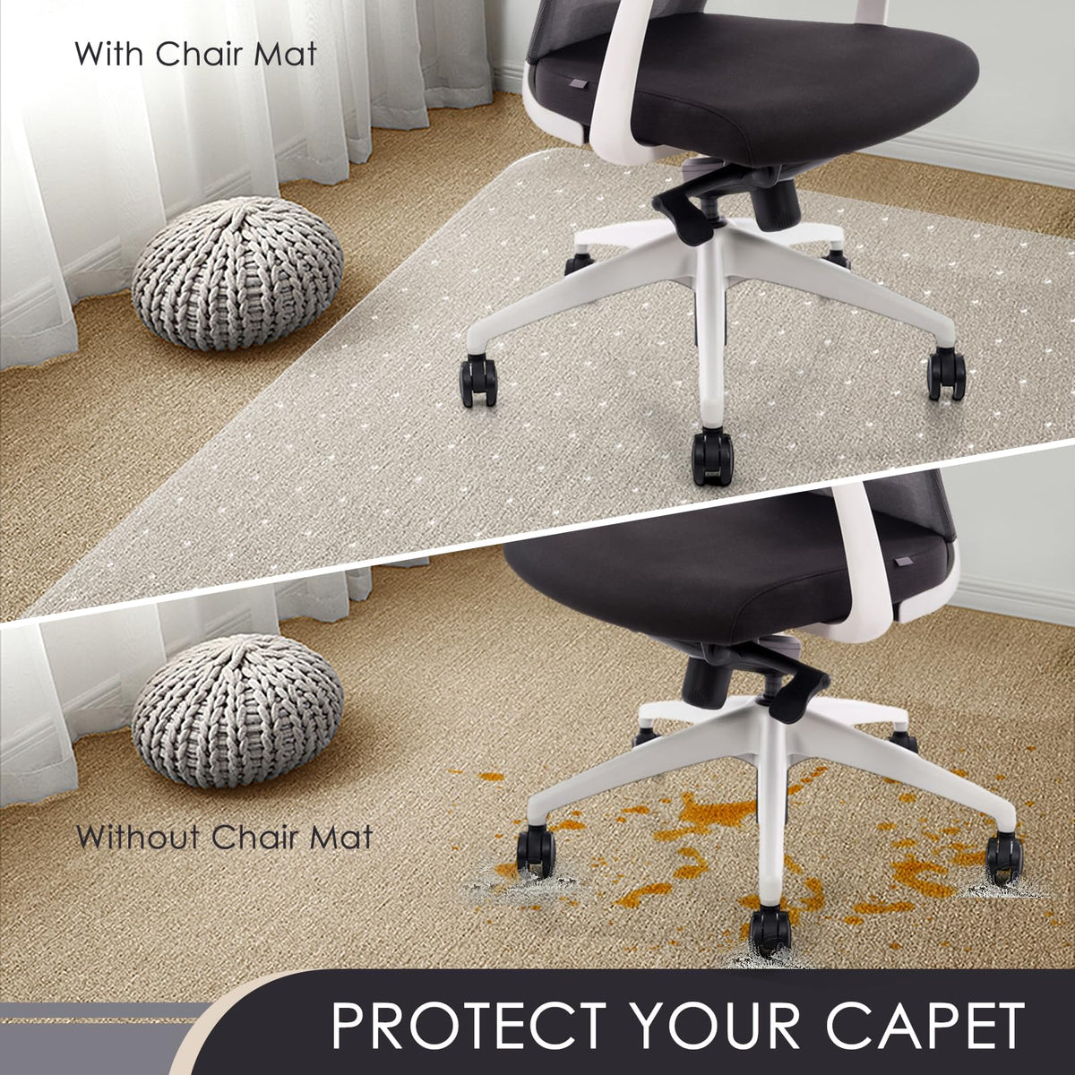 Office Chair Mat for Carpet (2 Count)