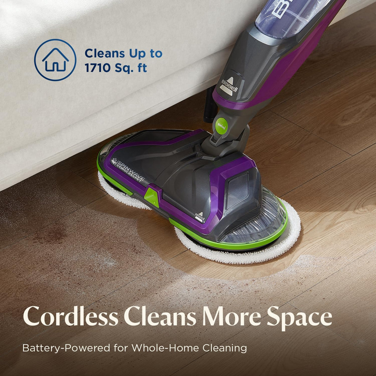 Spinwave Cordless Pet Spin Mop