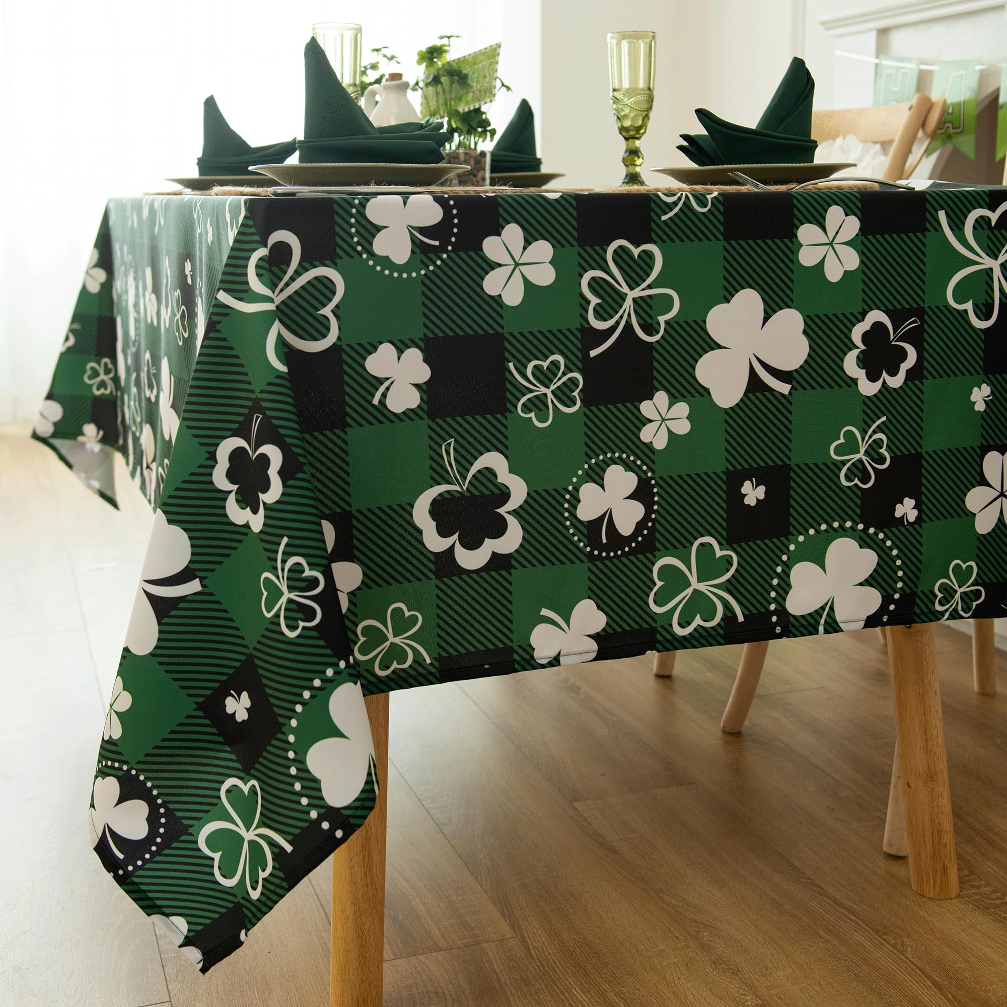 Waterproof Celtic Plaid Tablecloth Fabric