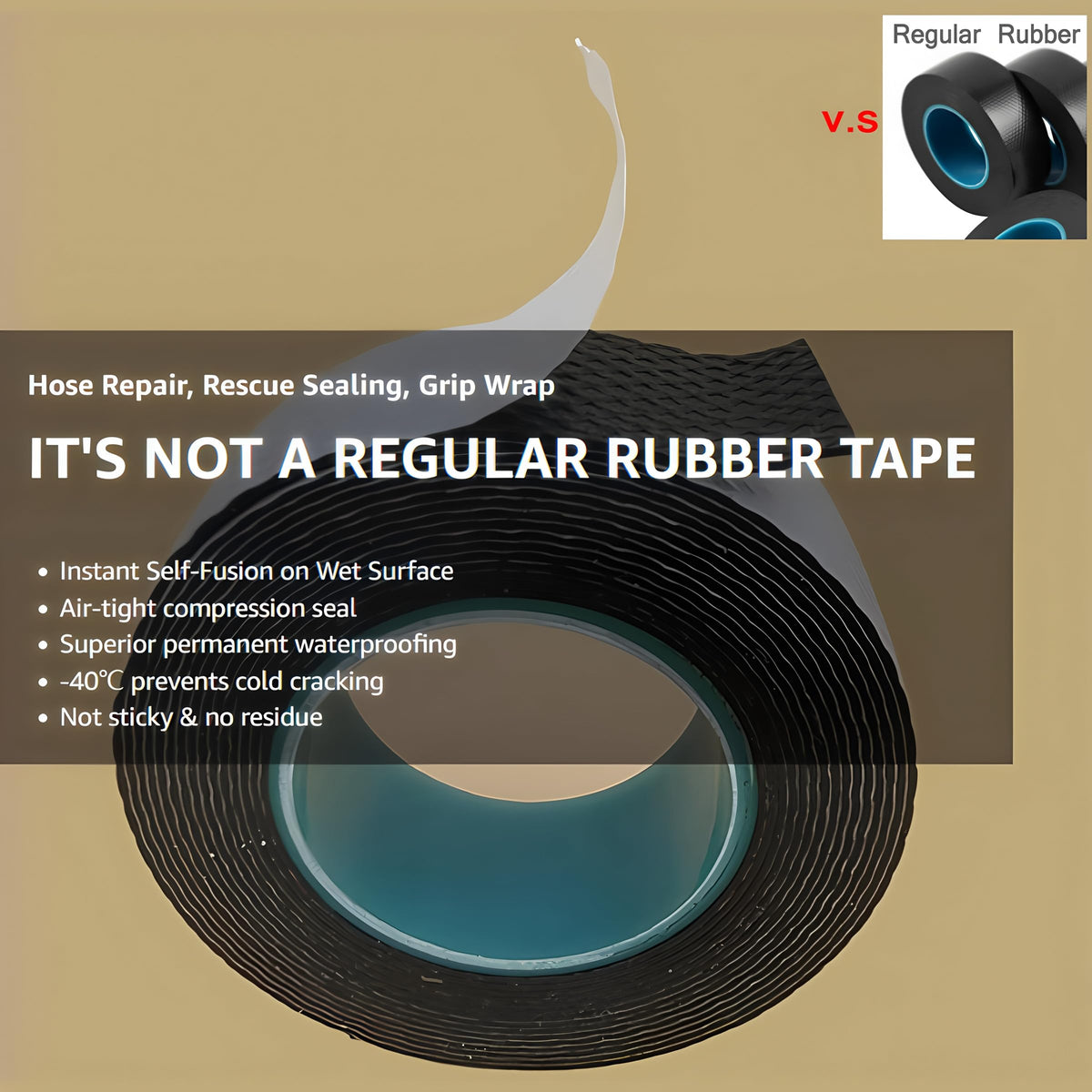4 Rolls Butyl Rubber Self (4 Count)