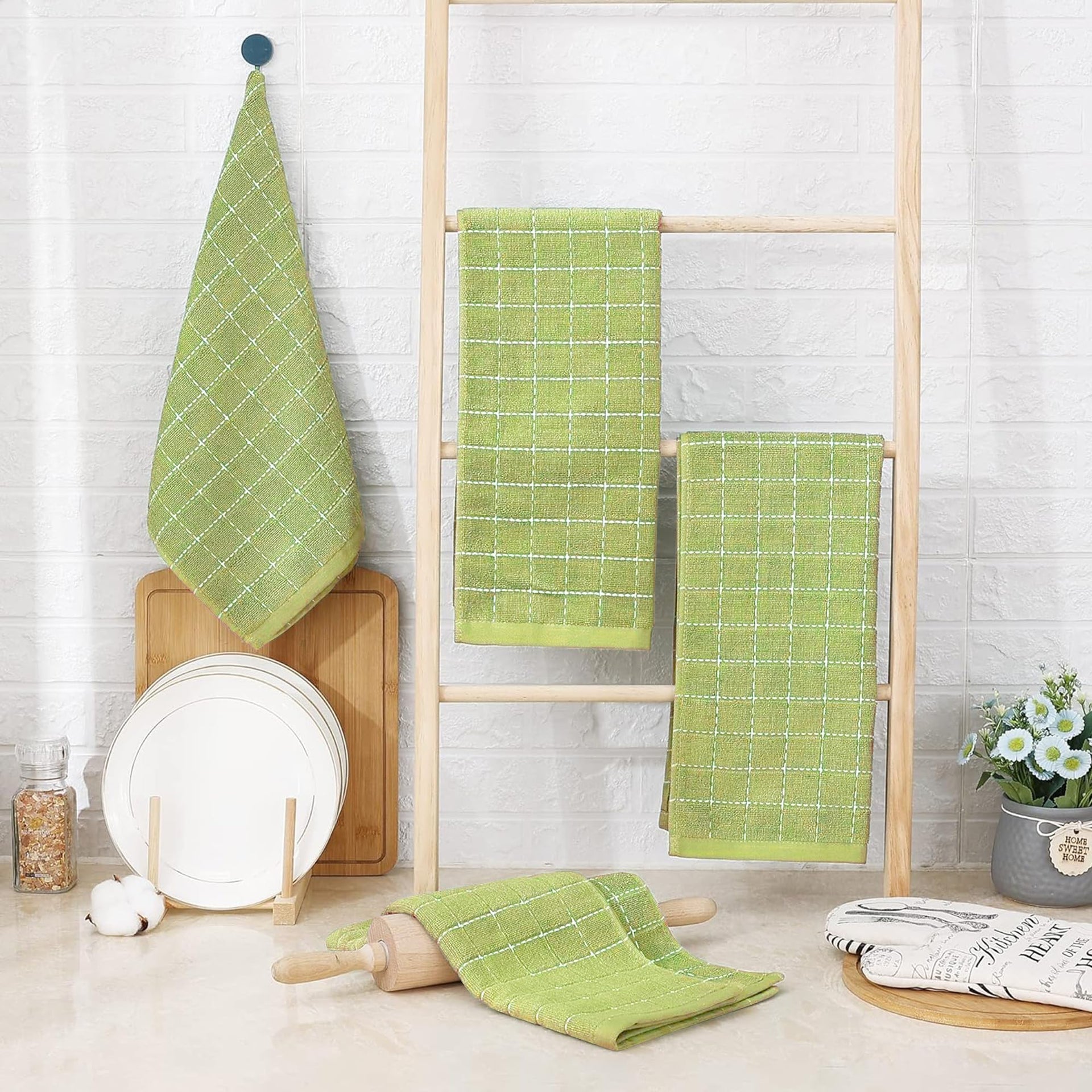 100% Cotton Terry Kitchen Towels (6 Count)