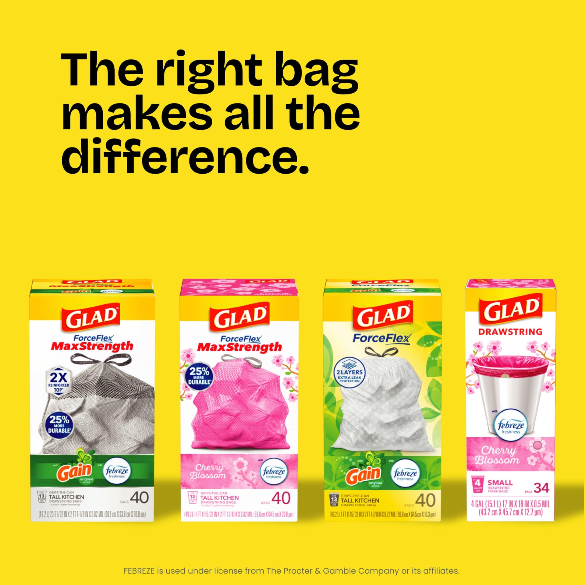 Trash Bags ForceFlex Tall Garbage Bags (80 Count)