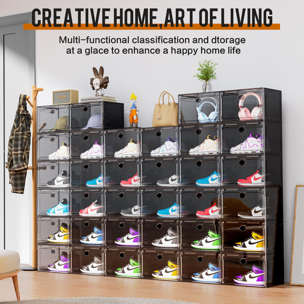 XL Shoe Storage Box Organizer (8 Count)