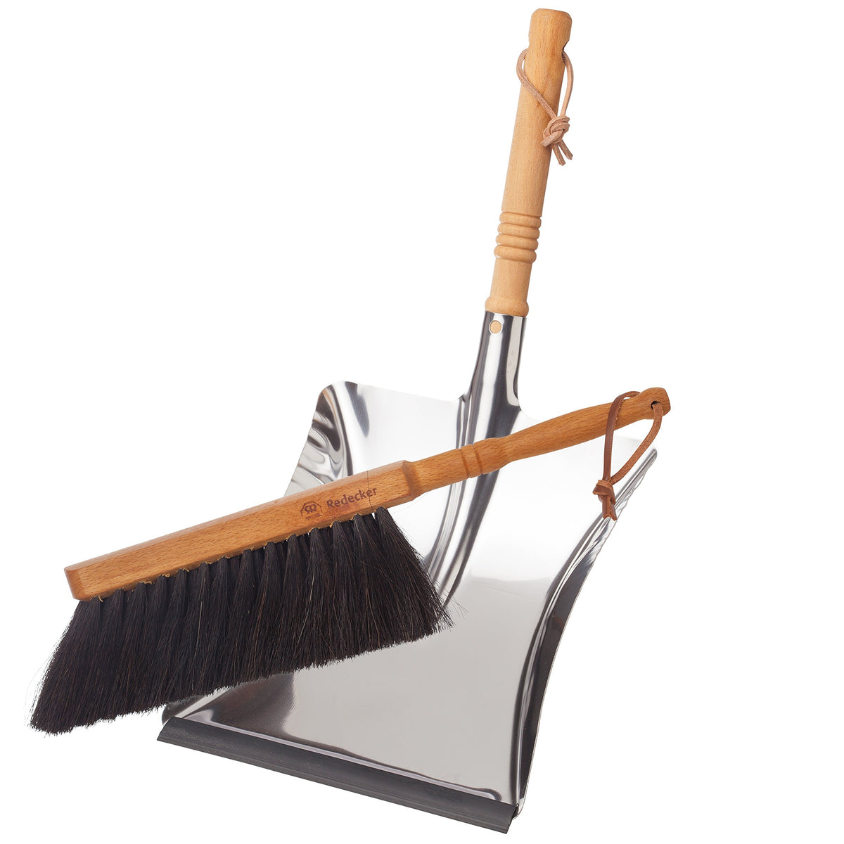 Horsehair Fiber Hand Brush and Dust Pan Set