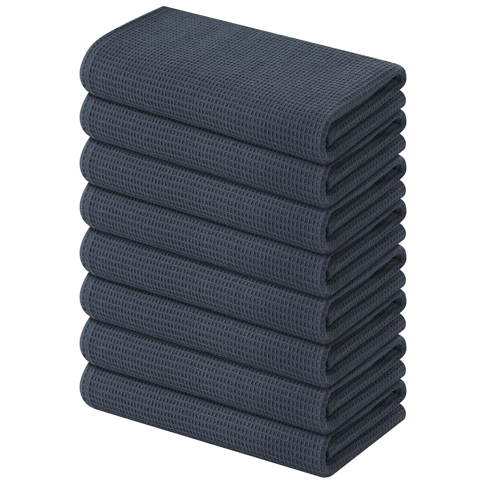 100% Cotton Waffle Weave Kitchen Towels (8 Count)