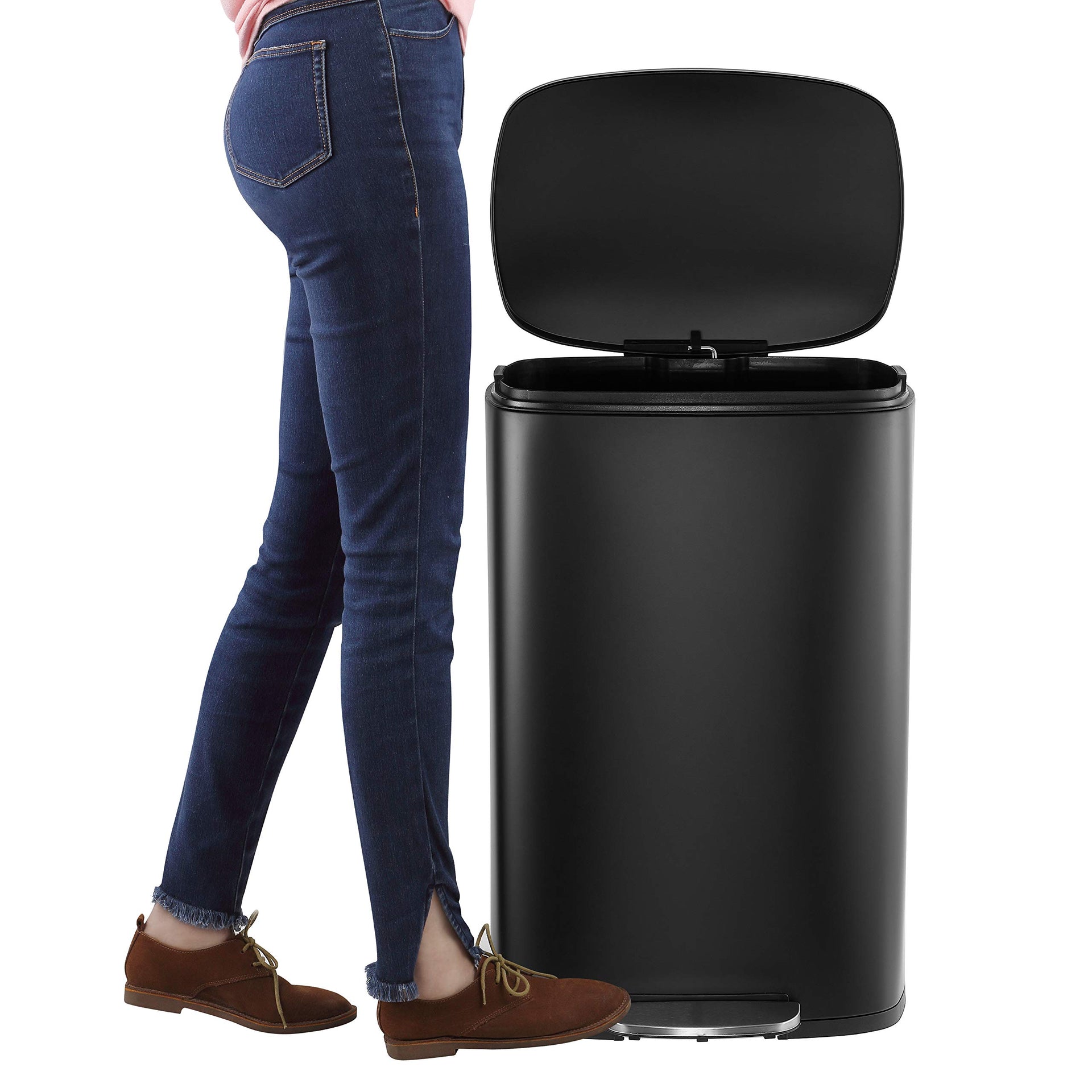 Connor 2 Piece Stainless Steel Trash Can