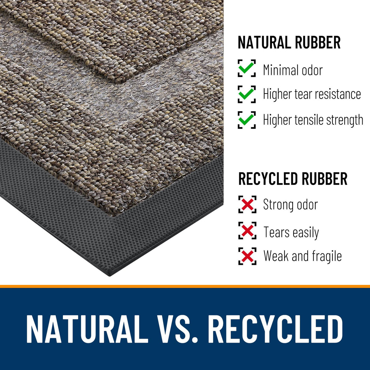 Half Circle Front Door Mat Outside 47x23 All