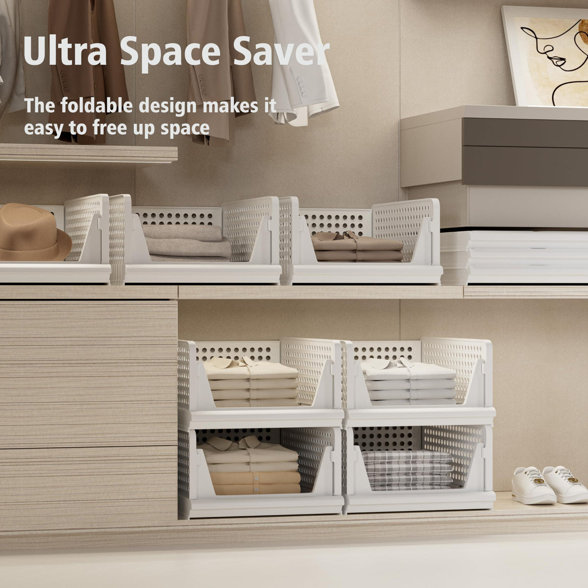 5 Pack Stackable Storage Bins (5 Count)