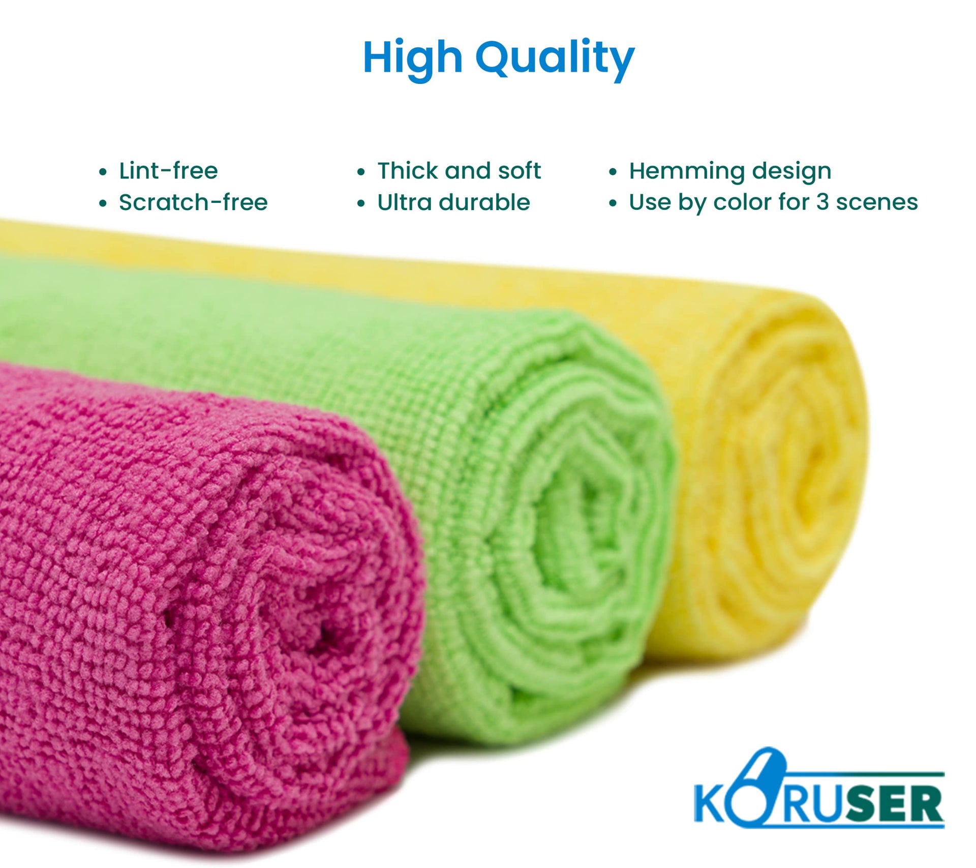 Microfiber Cleaning Cloths (12 Count)