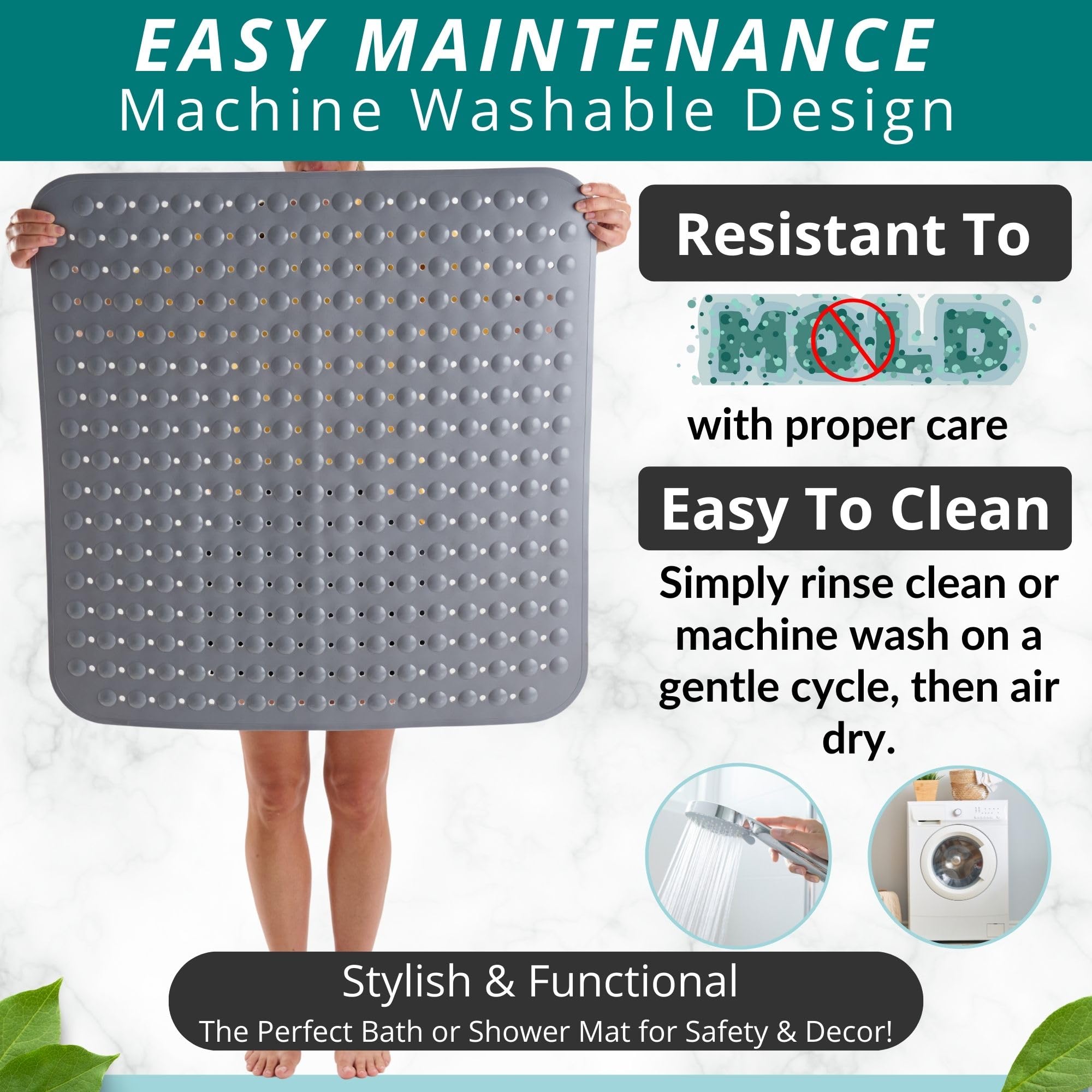 Extra Large Square Non Slip Shower Mat