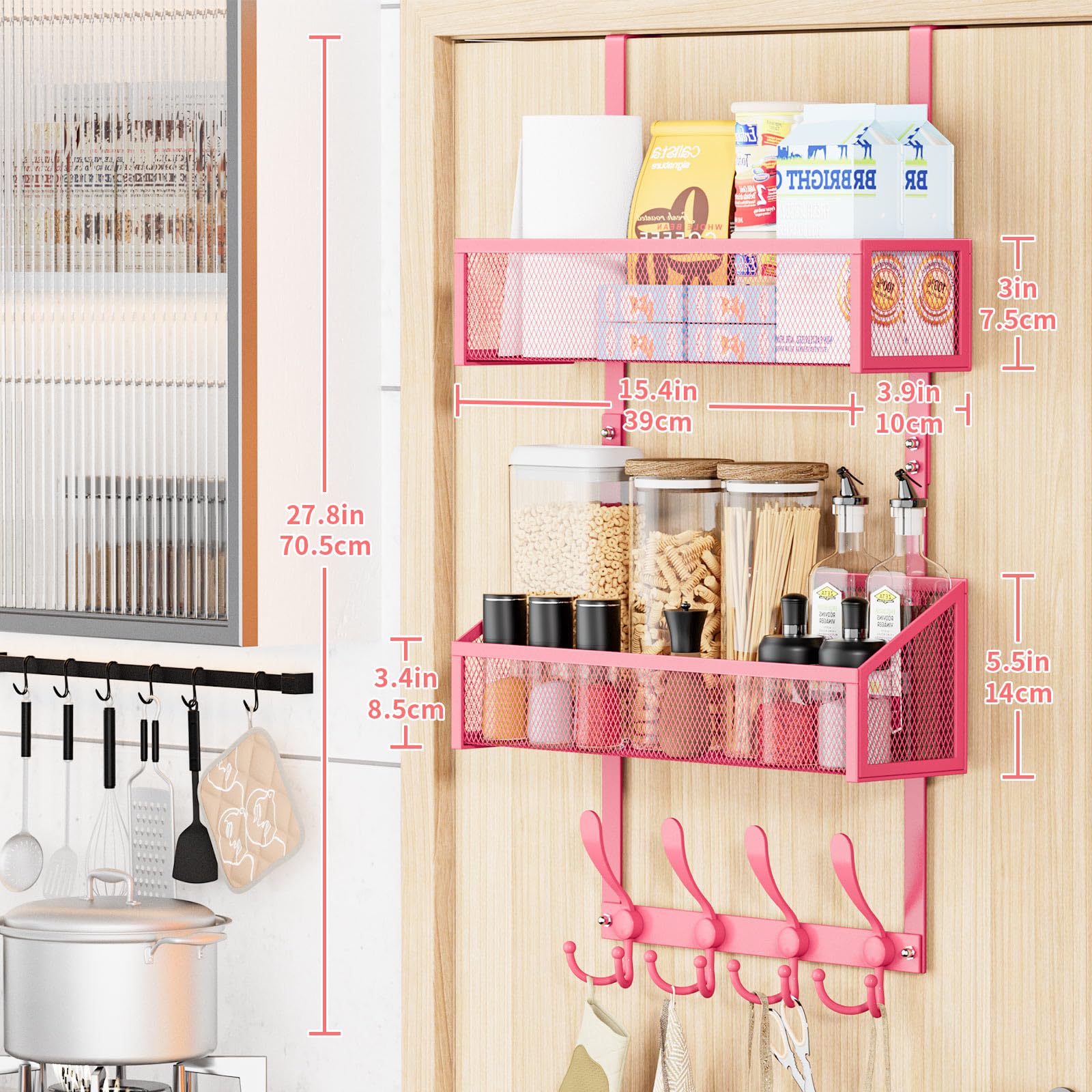 Over The Door Hooks Organizer