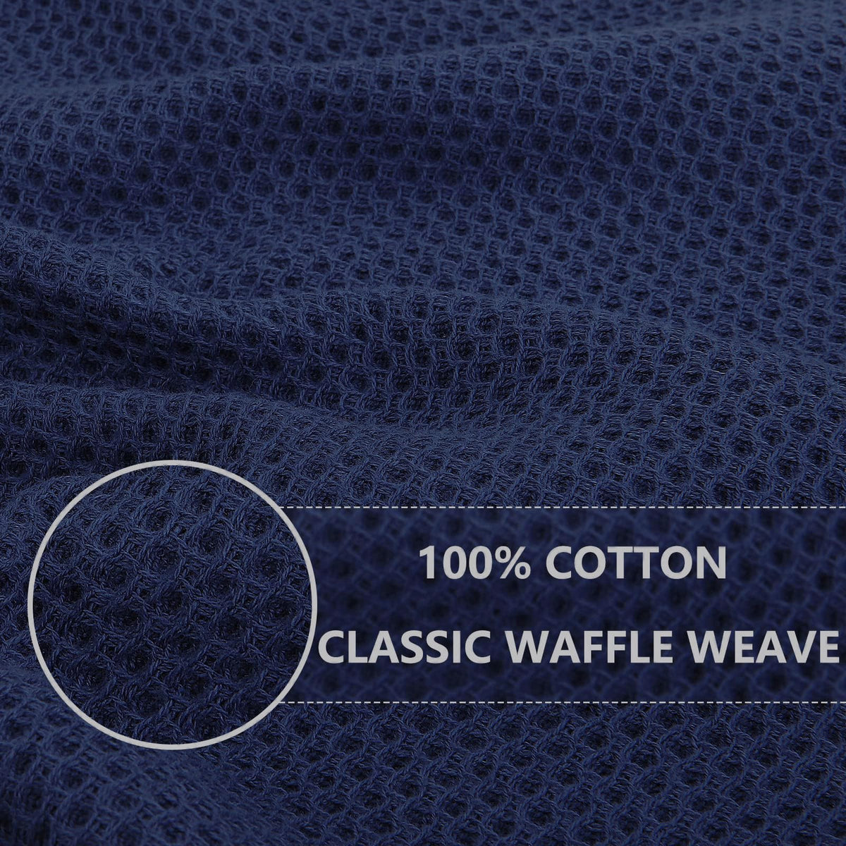 100% Cotton Waffle Weave Kitchen Dish Towels 4 (4 Count)