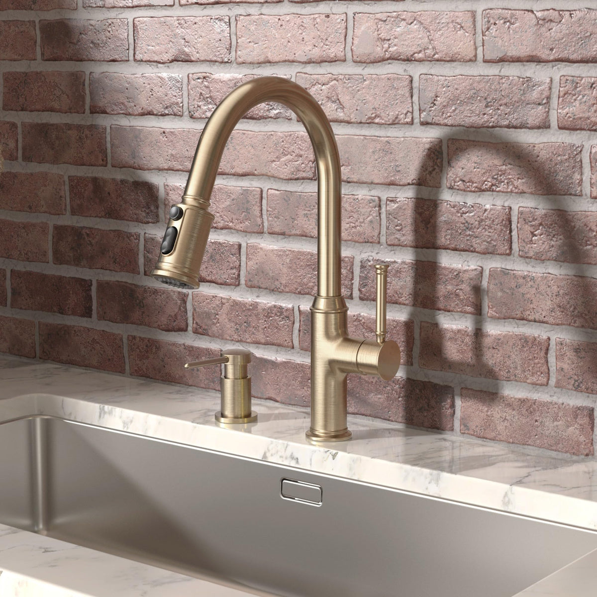 Champagne Gold Soap Dispenser for Kitchen Sink