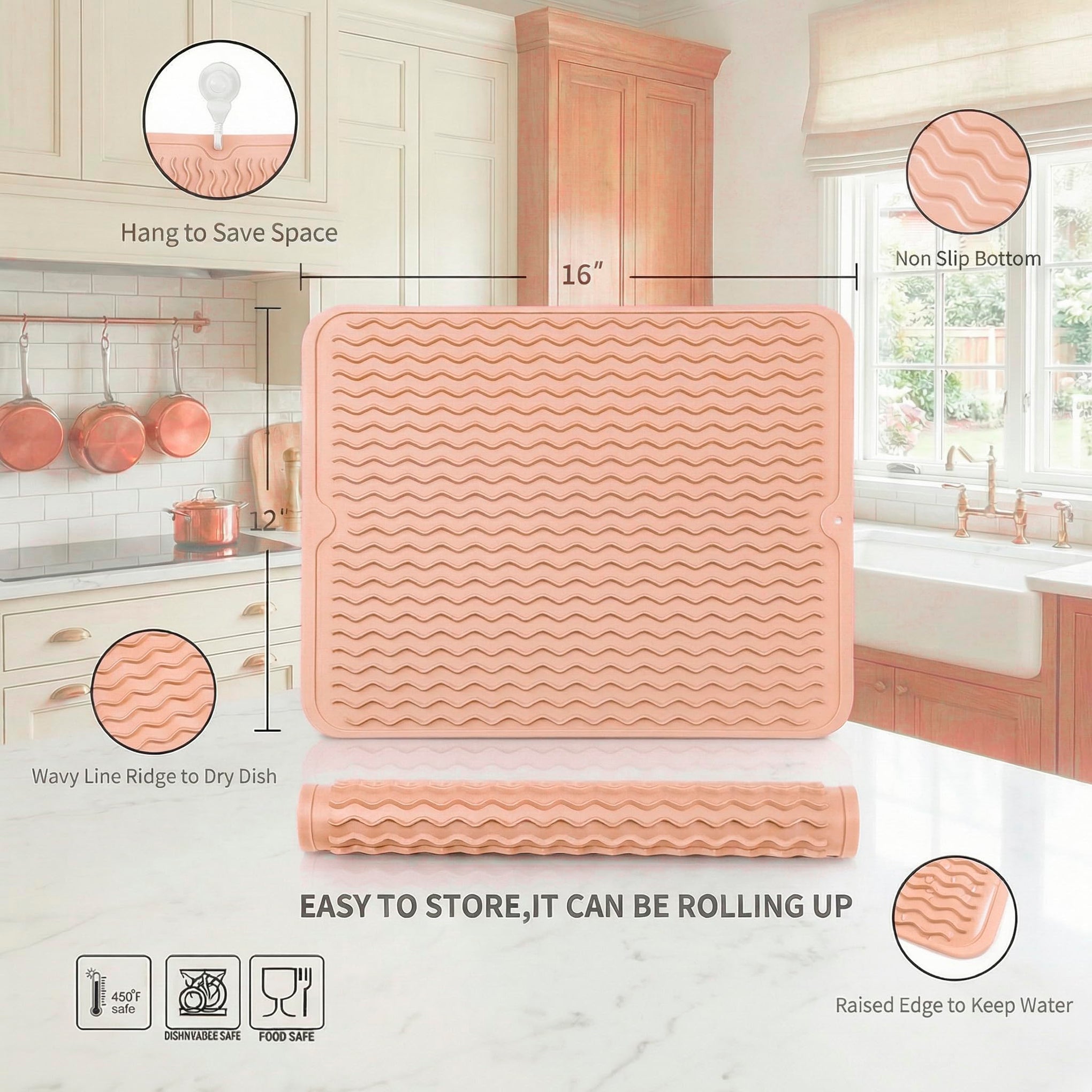 Silicone Dish Drying Mat