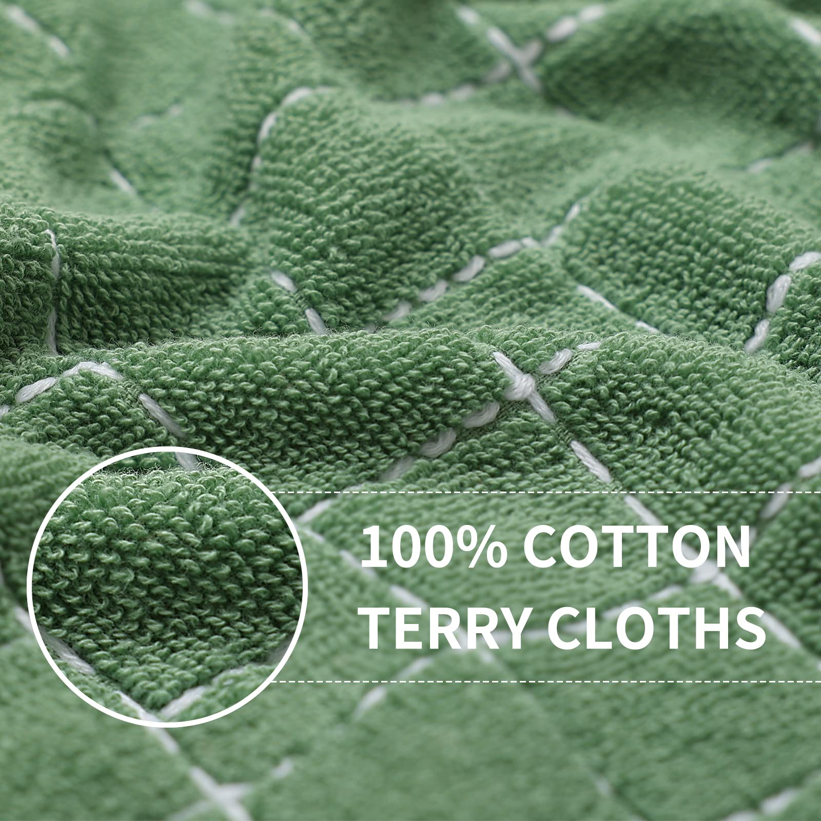 100% Cotton Terry Kitchen Towels (4 Count)