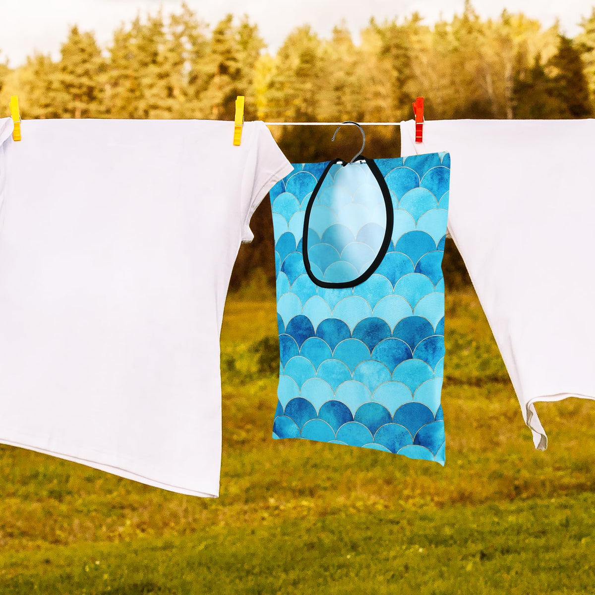 2 Pcs Summer Clothes Pin Bag