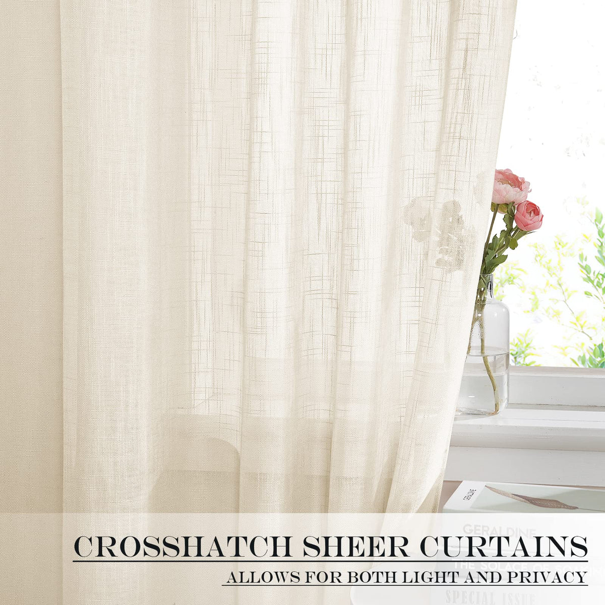 Sheer Door Curtain for Window Cover