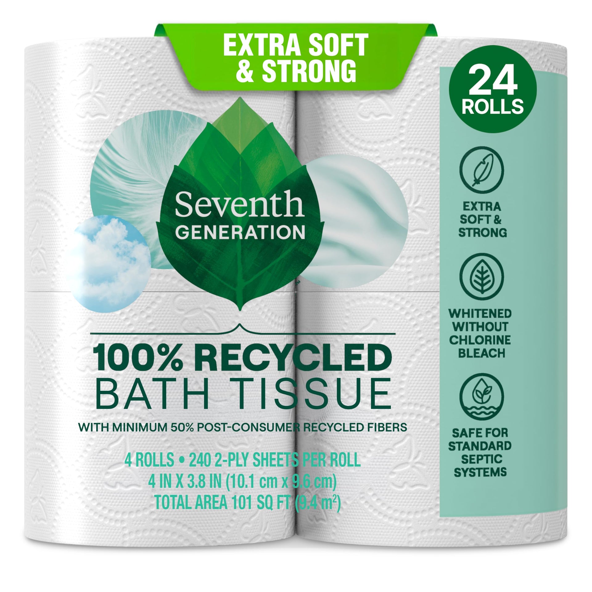 Toilet Paper 100% Recycled 2 (4 Count)