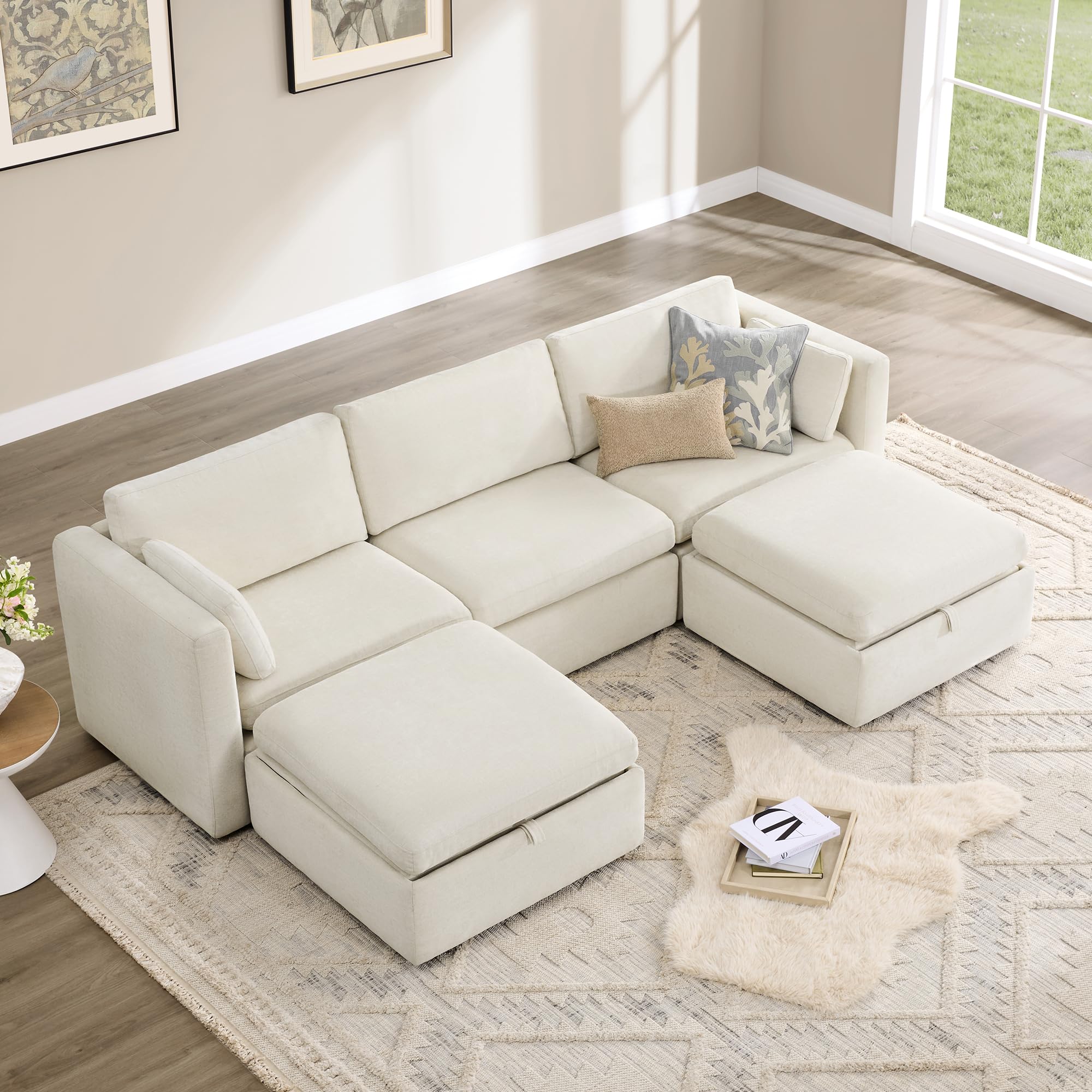 112" Modular Sectional Sofa (5 Count)