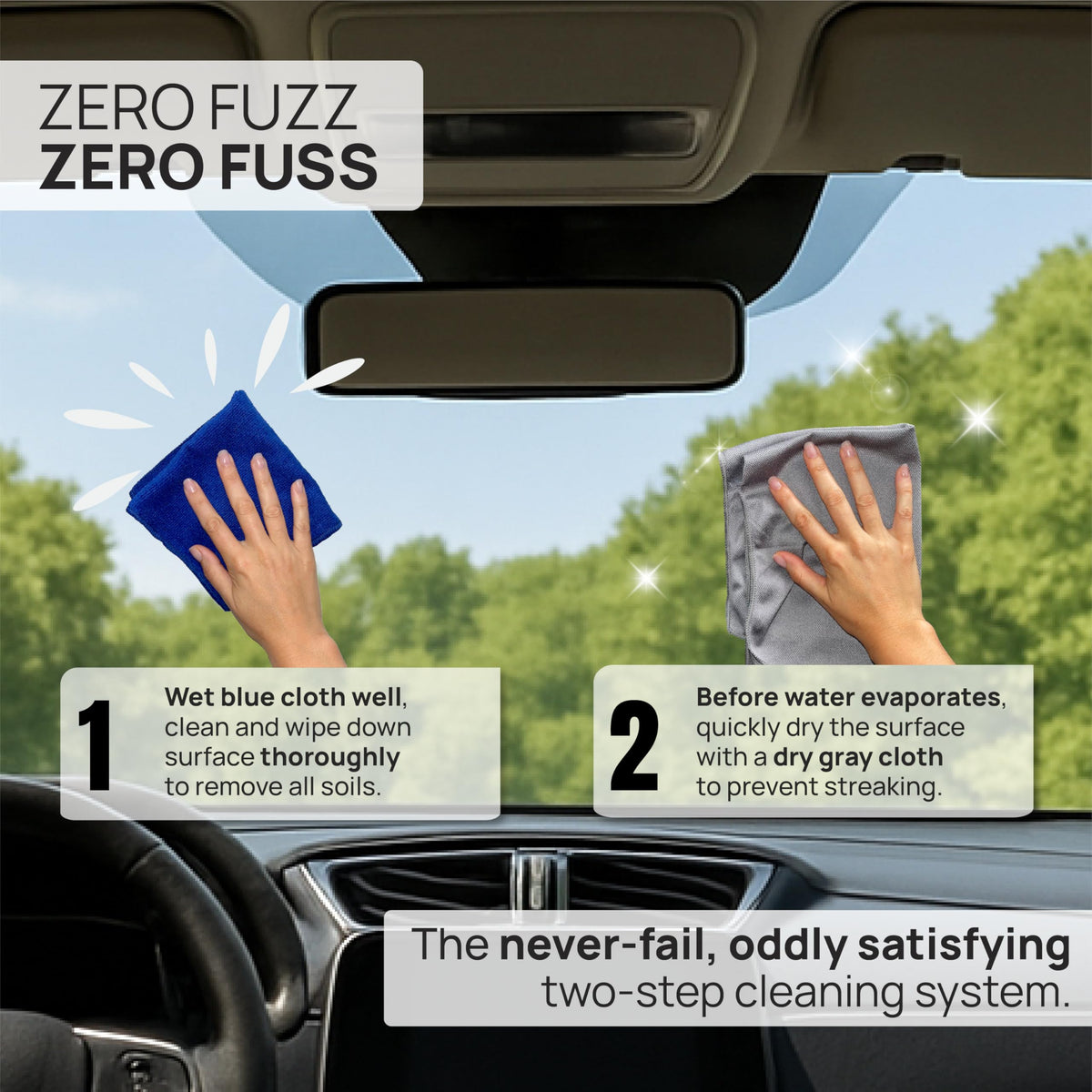 Claro Glass Towels Car Detailing 8