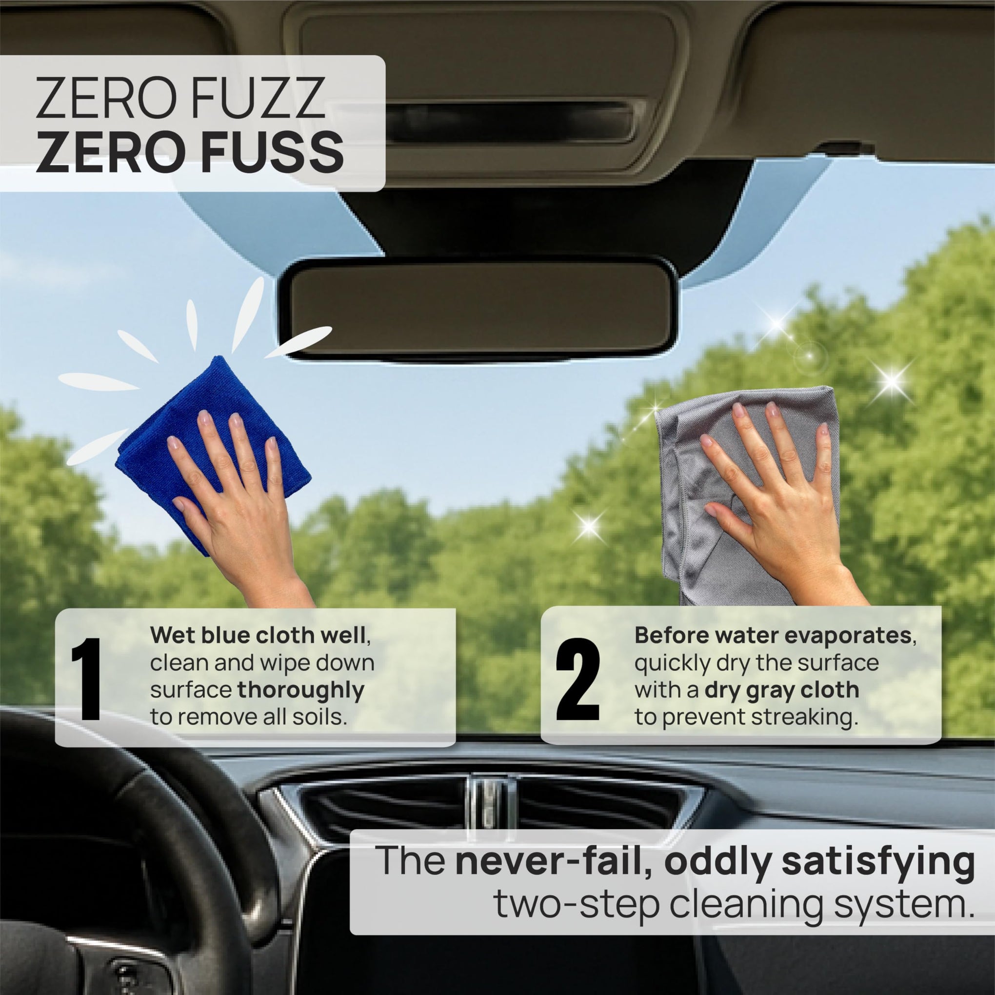 Claro Glass Towels Car Detailing 8