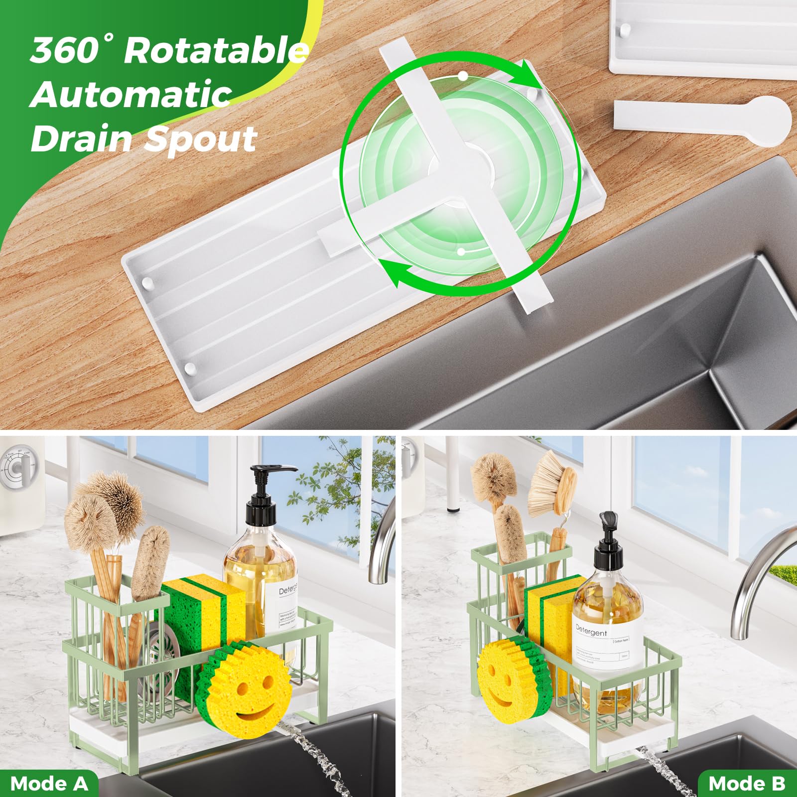 Sponge Holder for Kitchen Sink