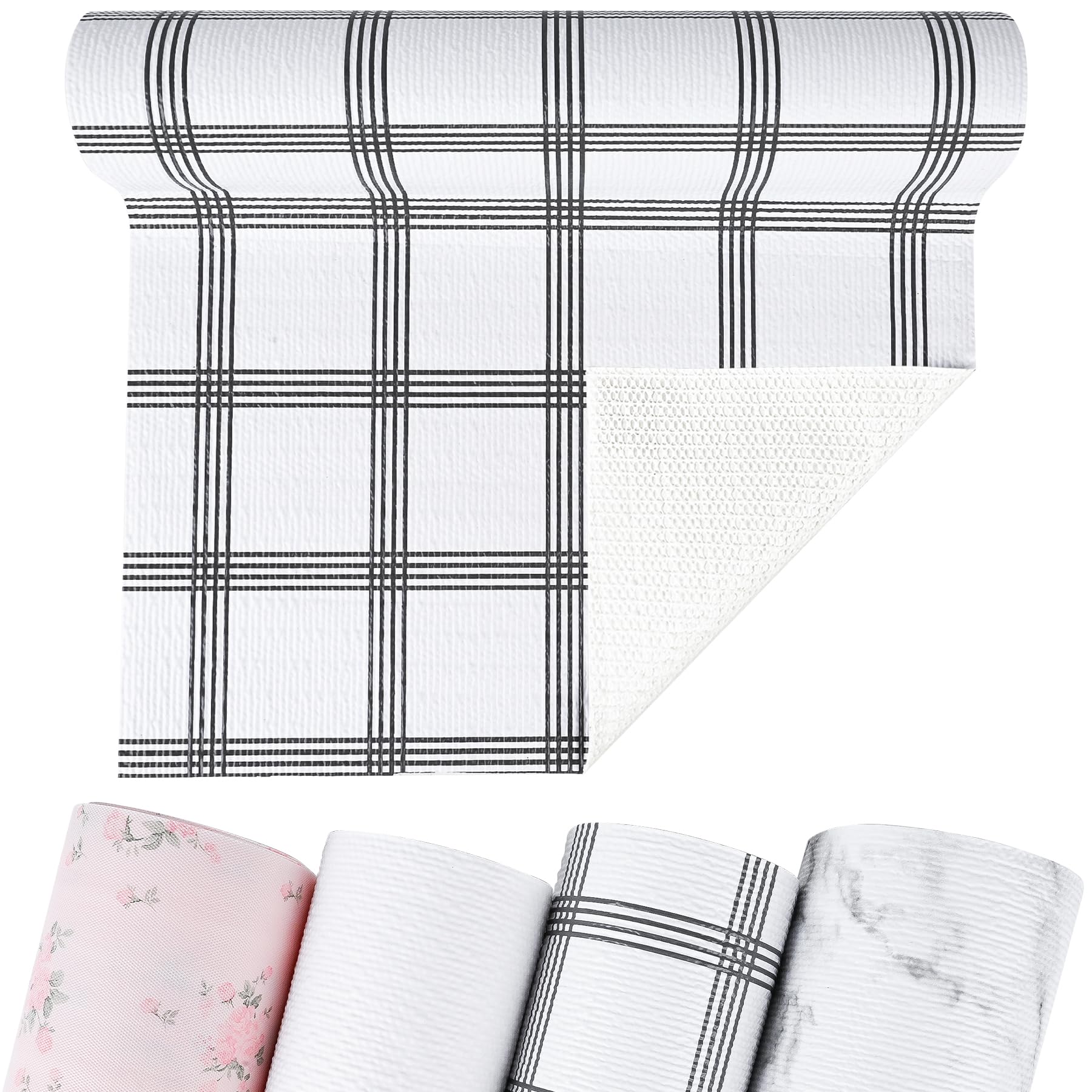 Non Adhesive Shelf and Drawer Liner for Kitchen Cabinets