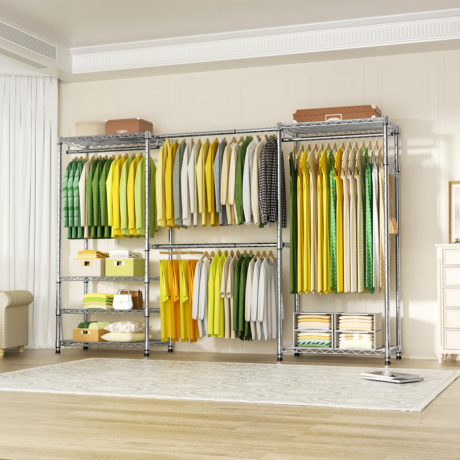 E1 Heavy Duty Closet Garment Rack