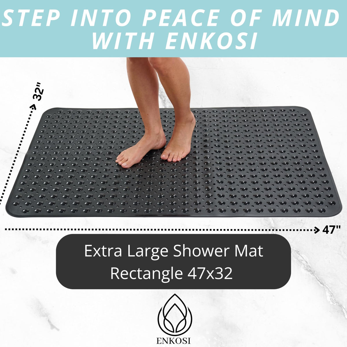 Extra Large Shower Mat Non Slip