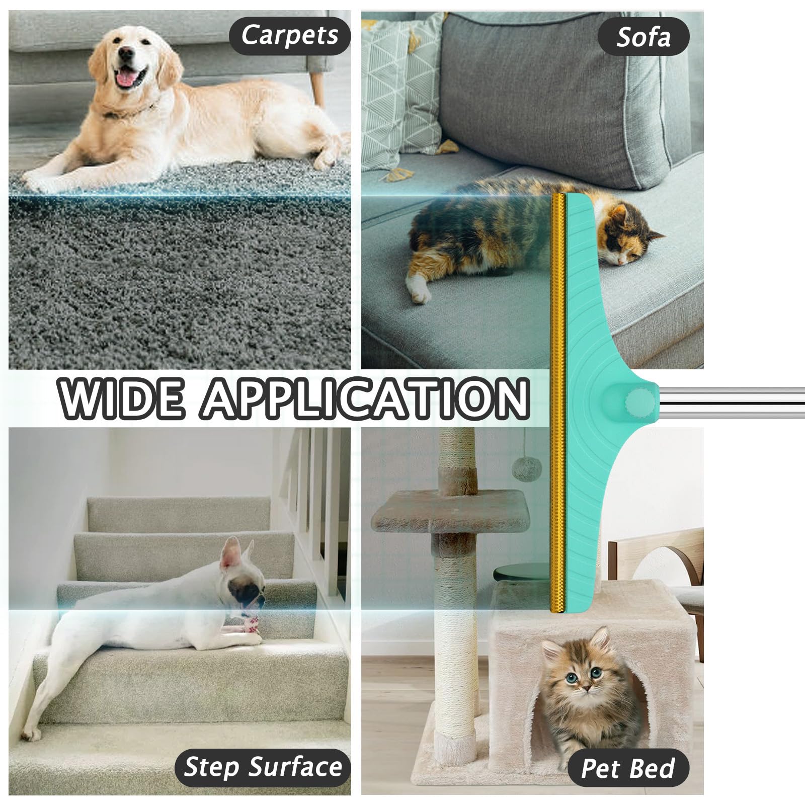 Carpet Rake for Pet Hair Removal