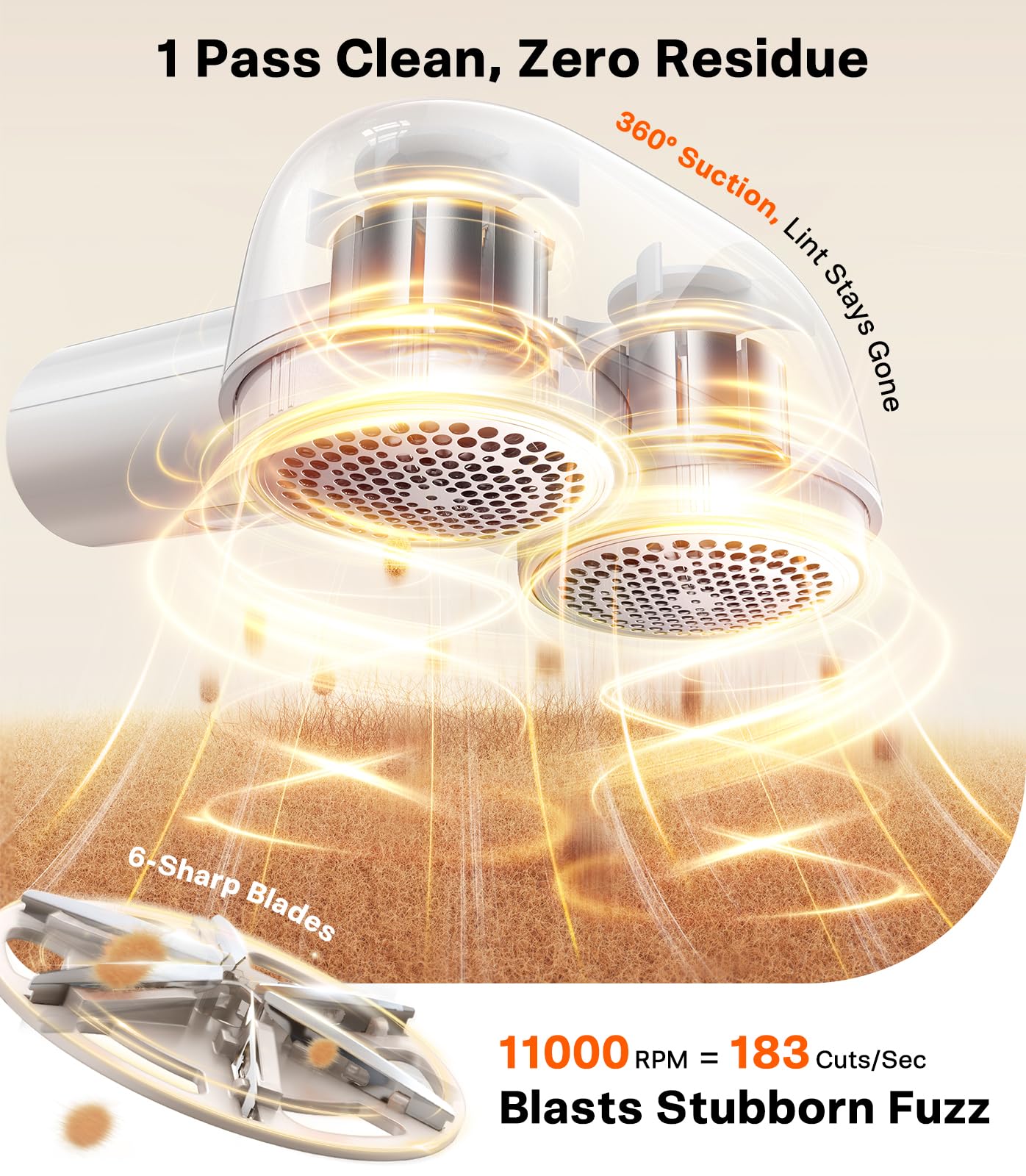 Dual Head Fabric Shaver