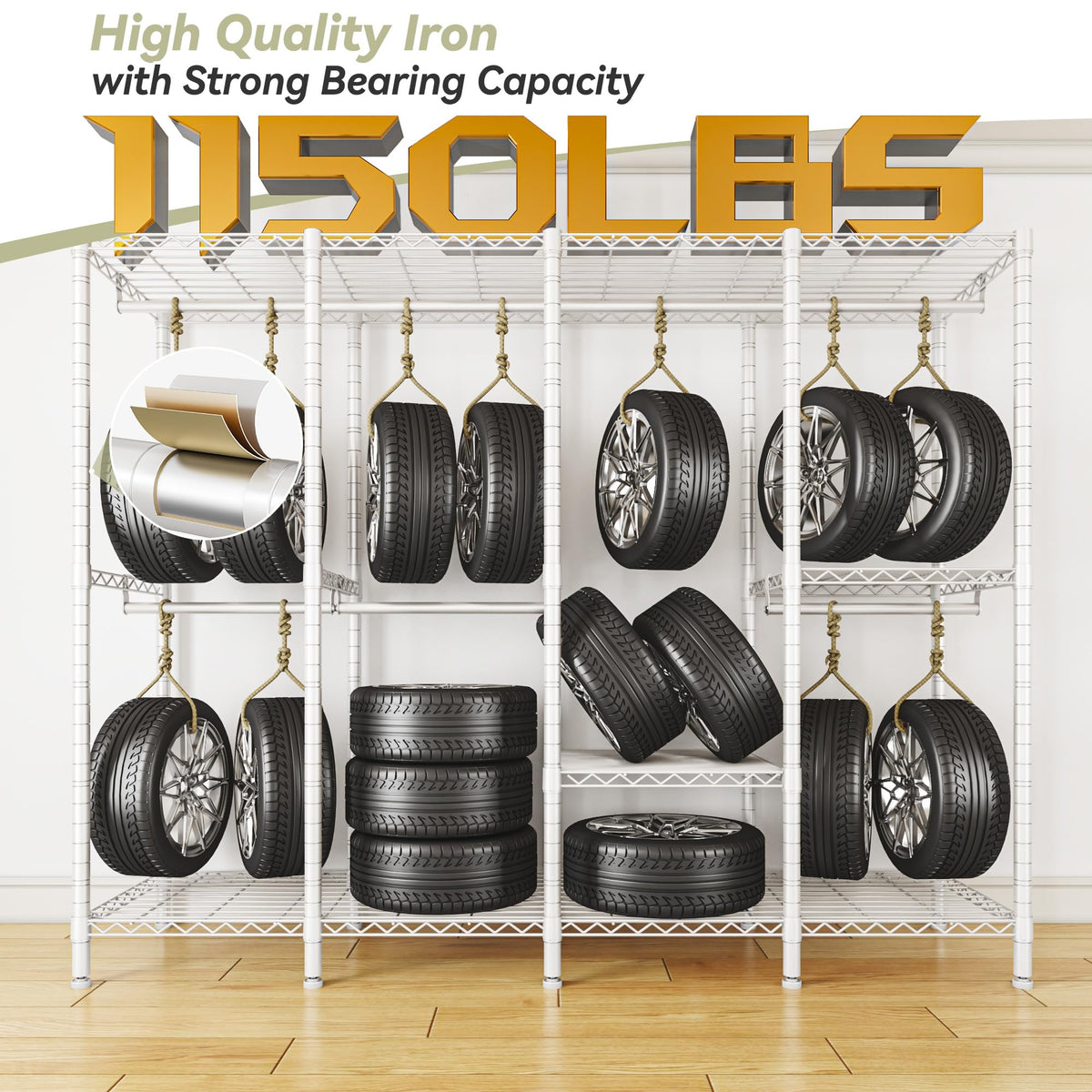 Heavy Duty Clothes Rack with Cover