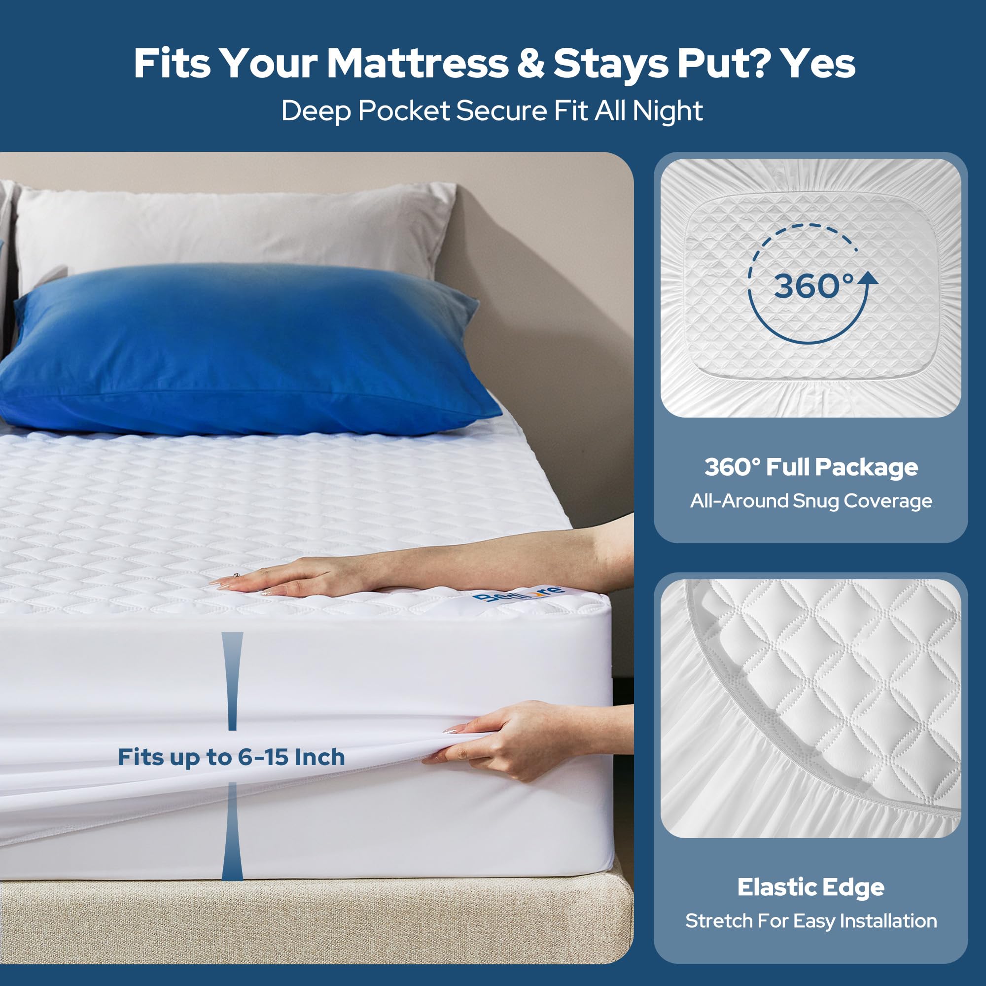 Waterproof Twin XL Mattress Protector