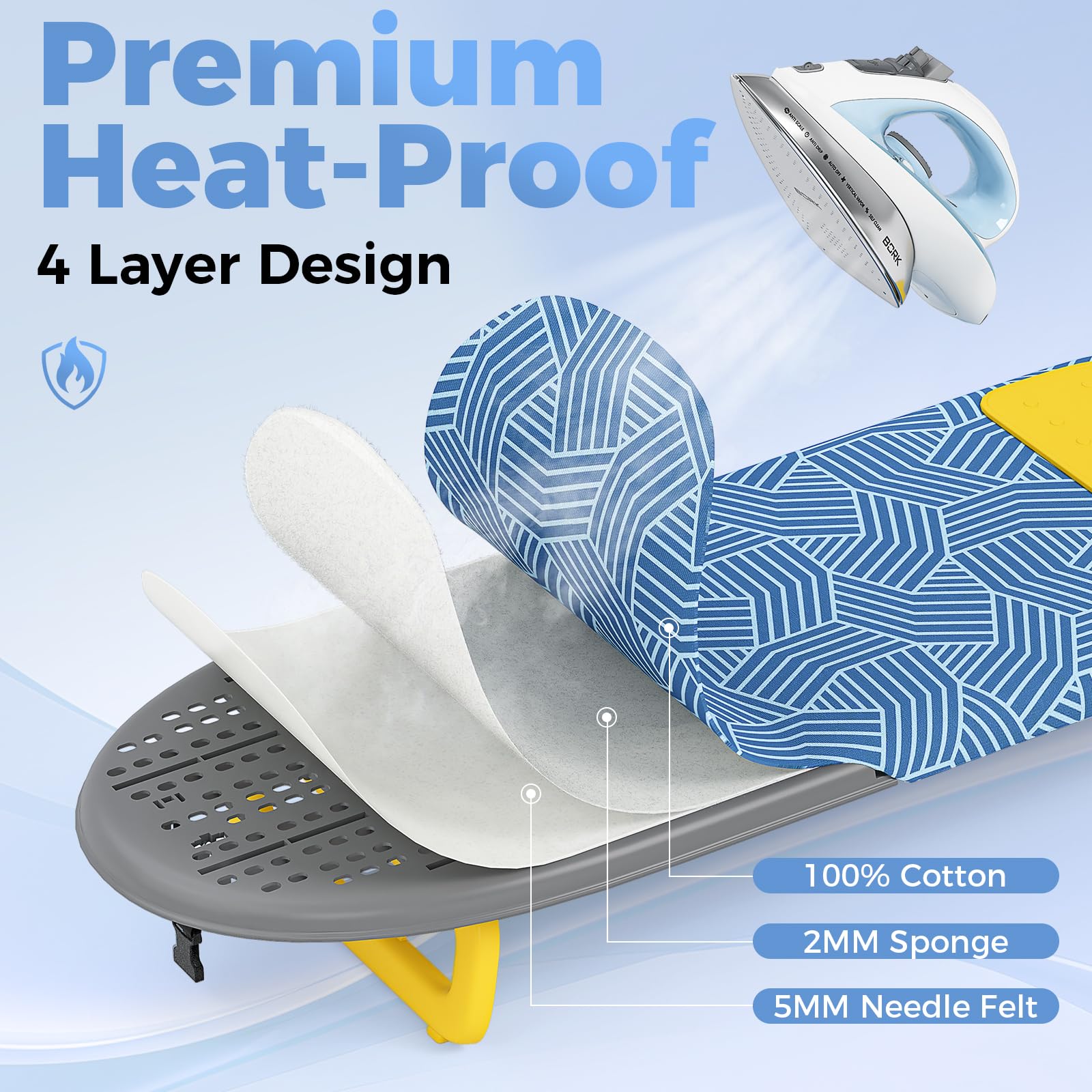 Small Ironing Board with Iron Mat