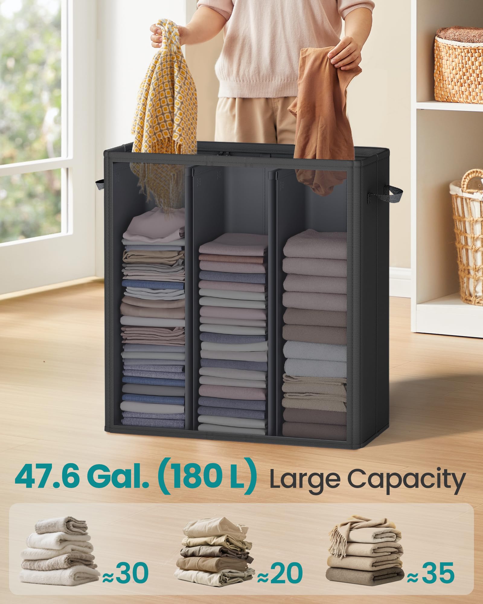 160L Laundry Hamper