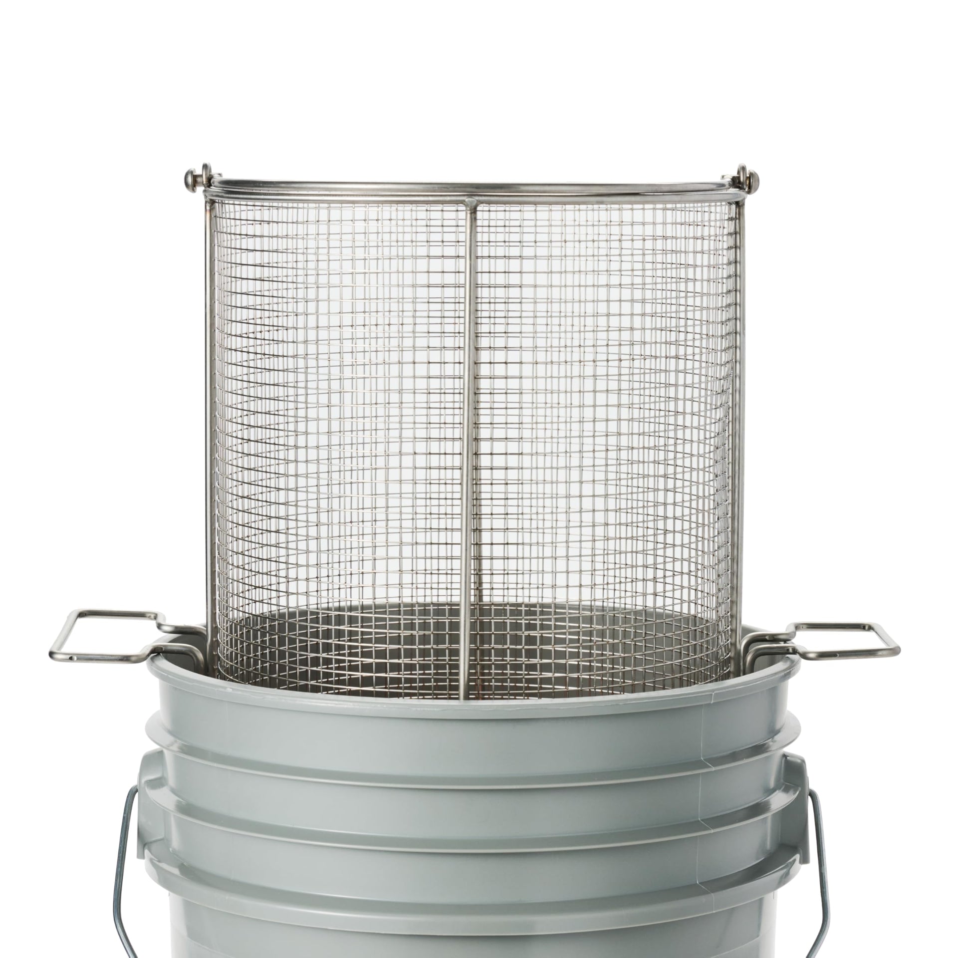 Dip N’ Drain Stainless Steel Part Cleaning Strainer Basket for 5
