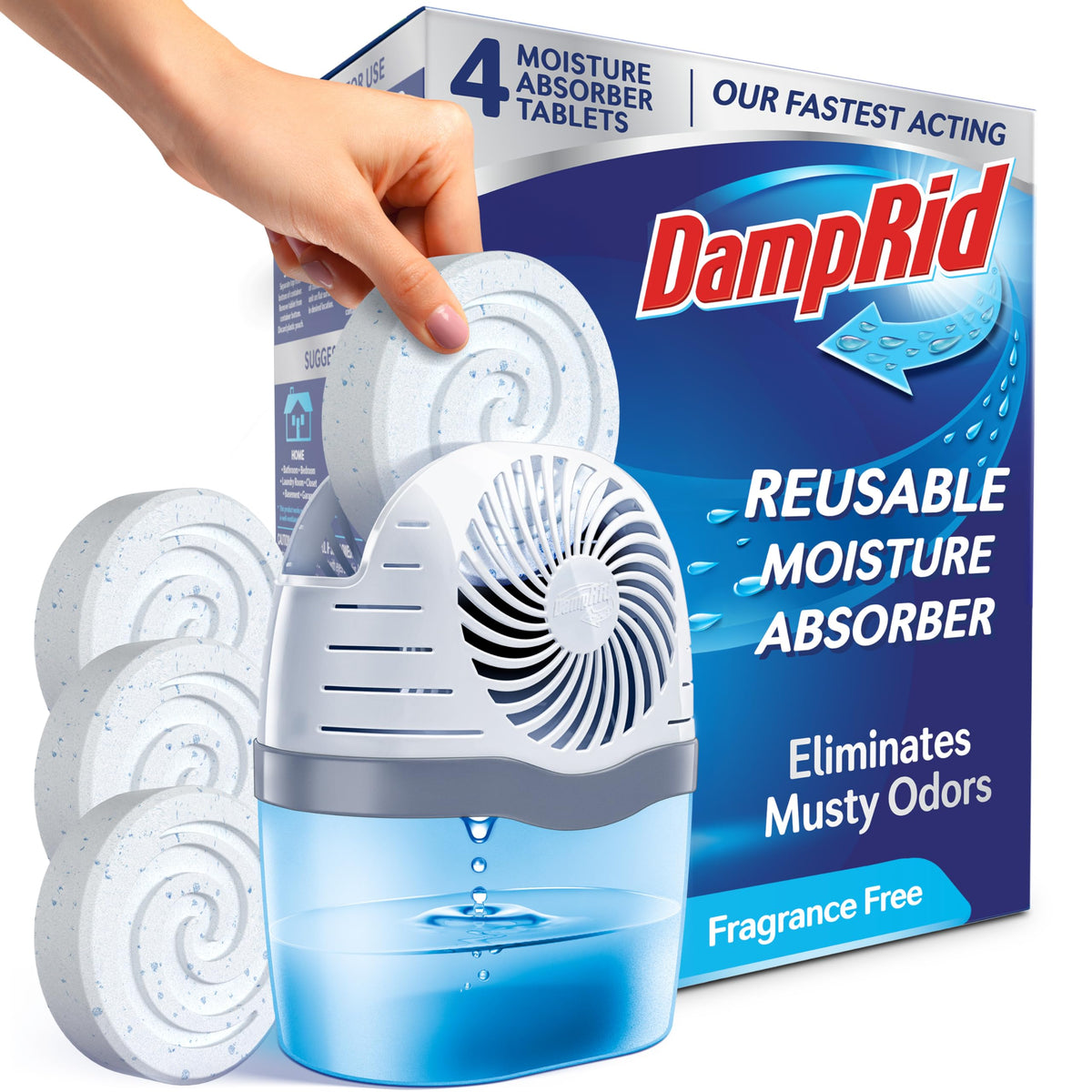 Reusable Moisture Absorber with 4 Drop (4 Count)
