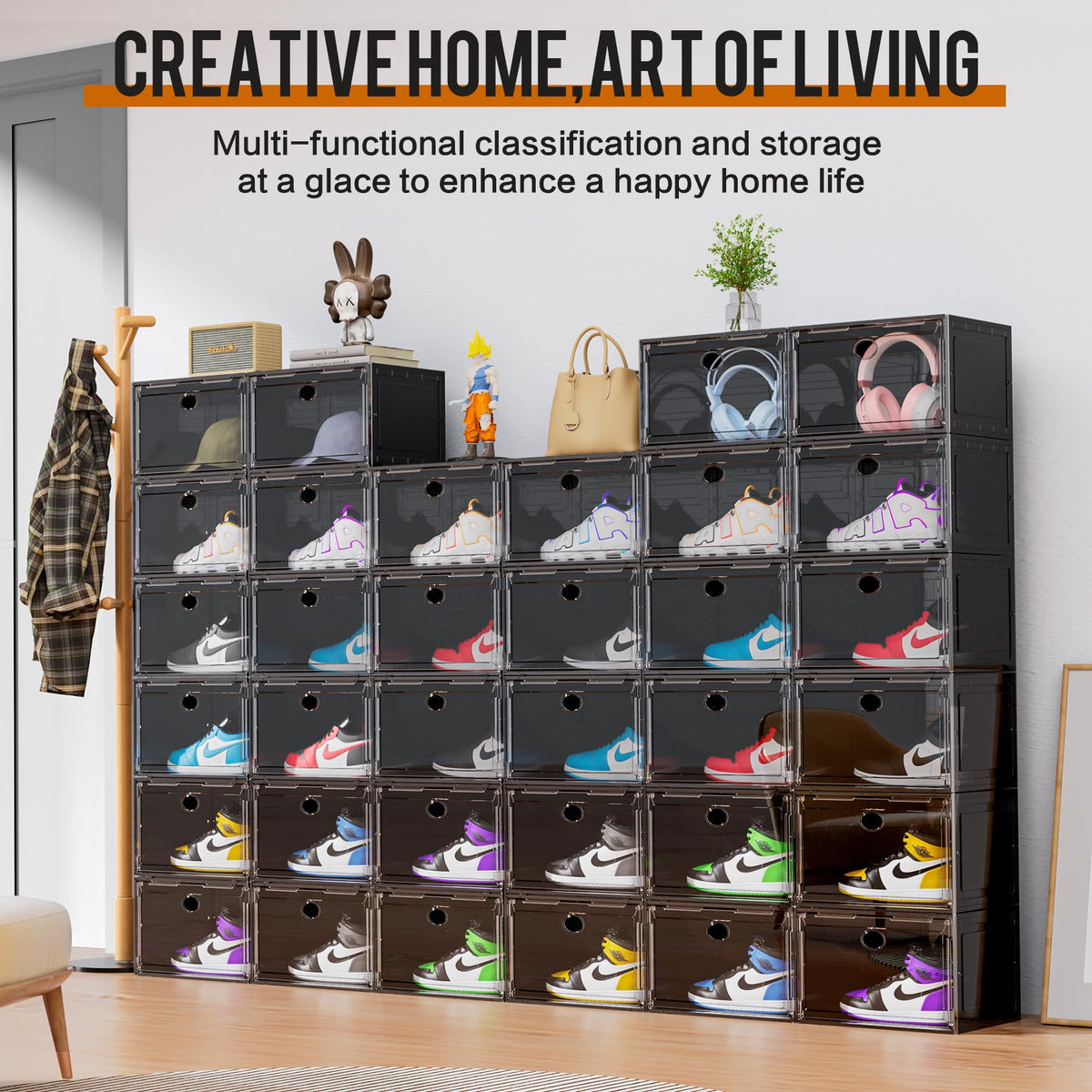 XL Shoe Storage Box Organizer (8 Count)